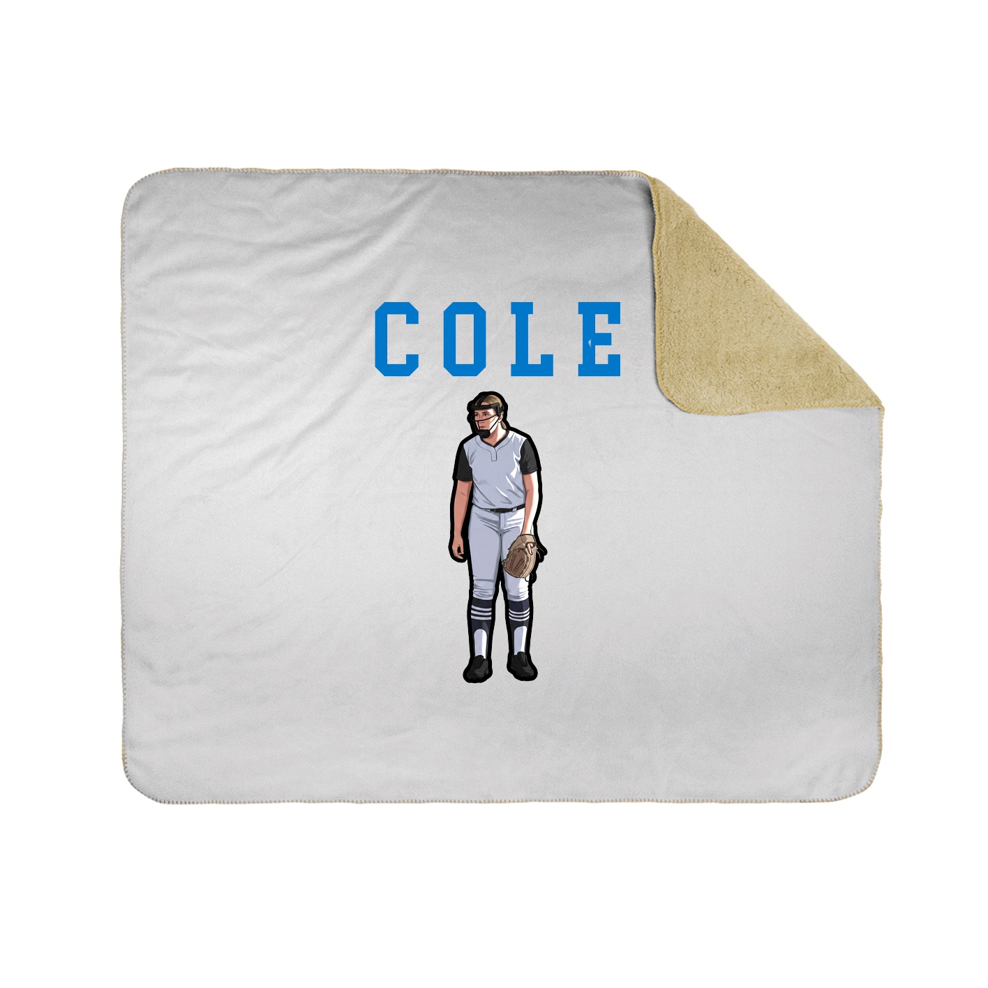 Throw Blanket — Shirsey in White