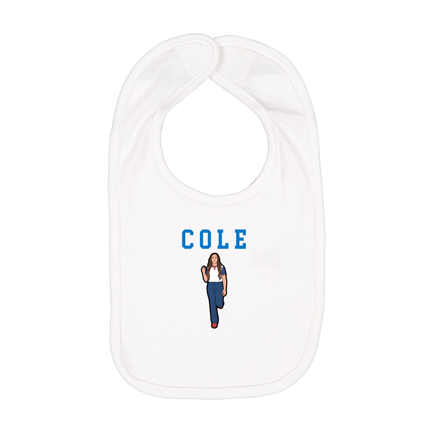Infant Bib — Shirsey in White