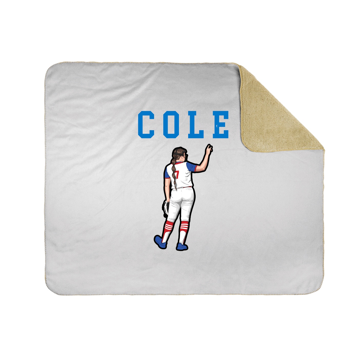 Throw Blanket — Shirsey in White