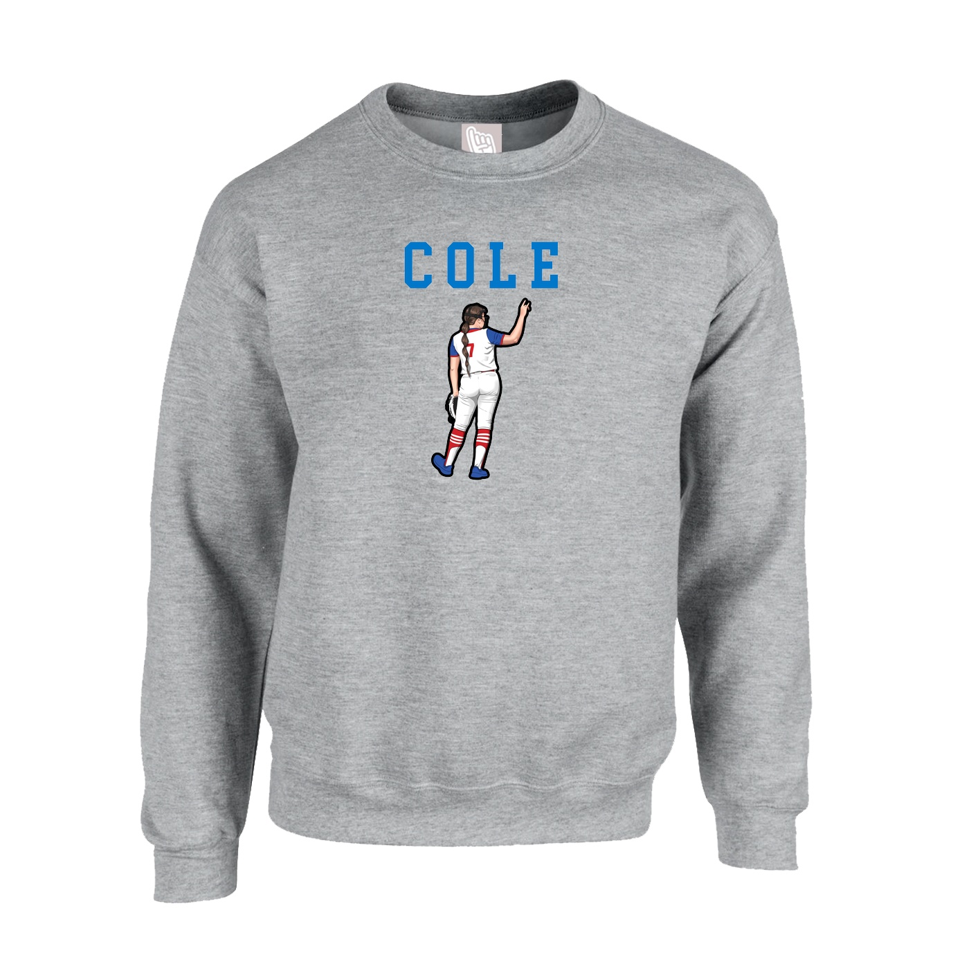Fleece Crew — Shirsey in Grey