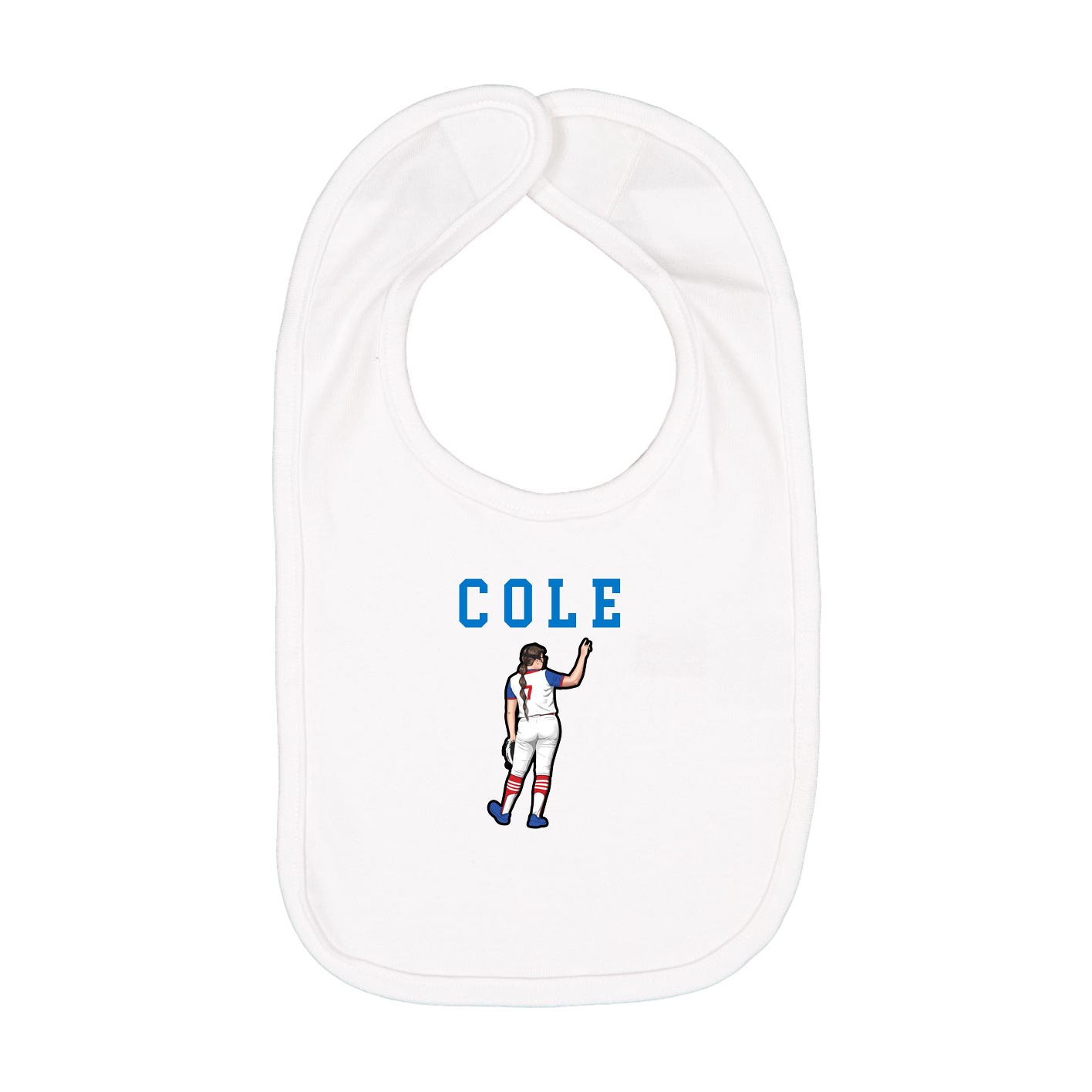 Infant Bib — Shirsey in White