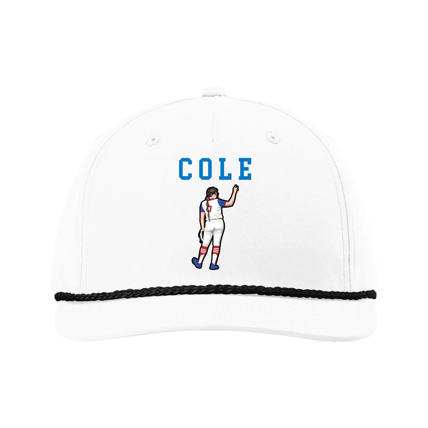 Five-Panel Classic Rope Cap — Shirsey in White