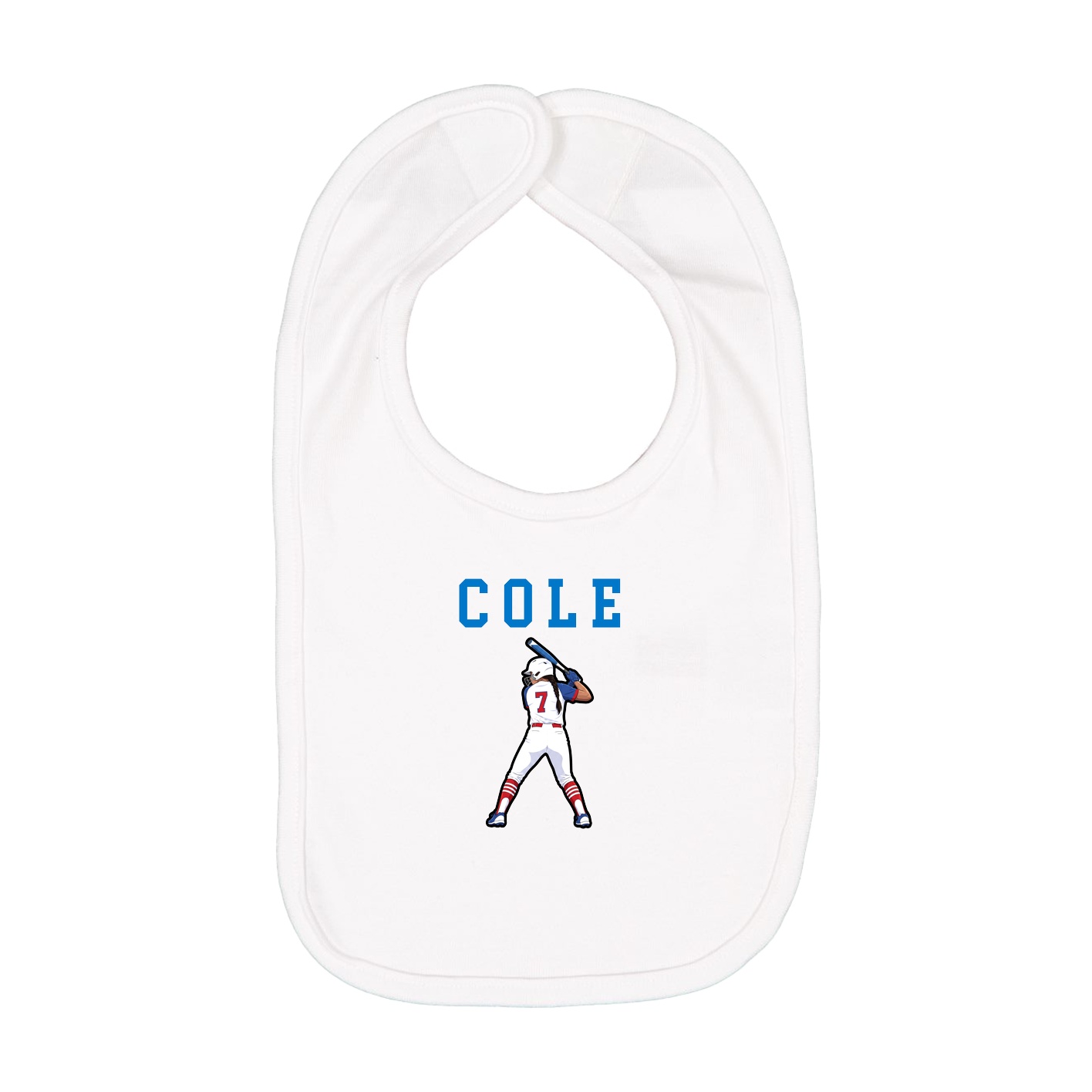 Infant Bib — Shirsey in White