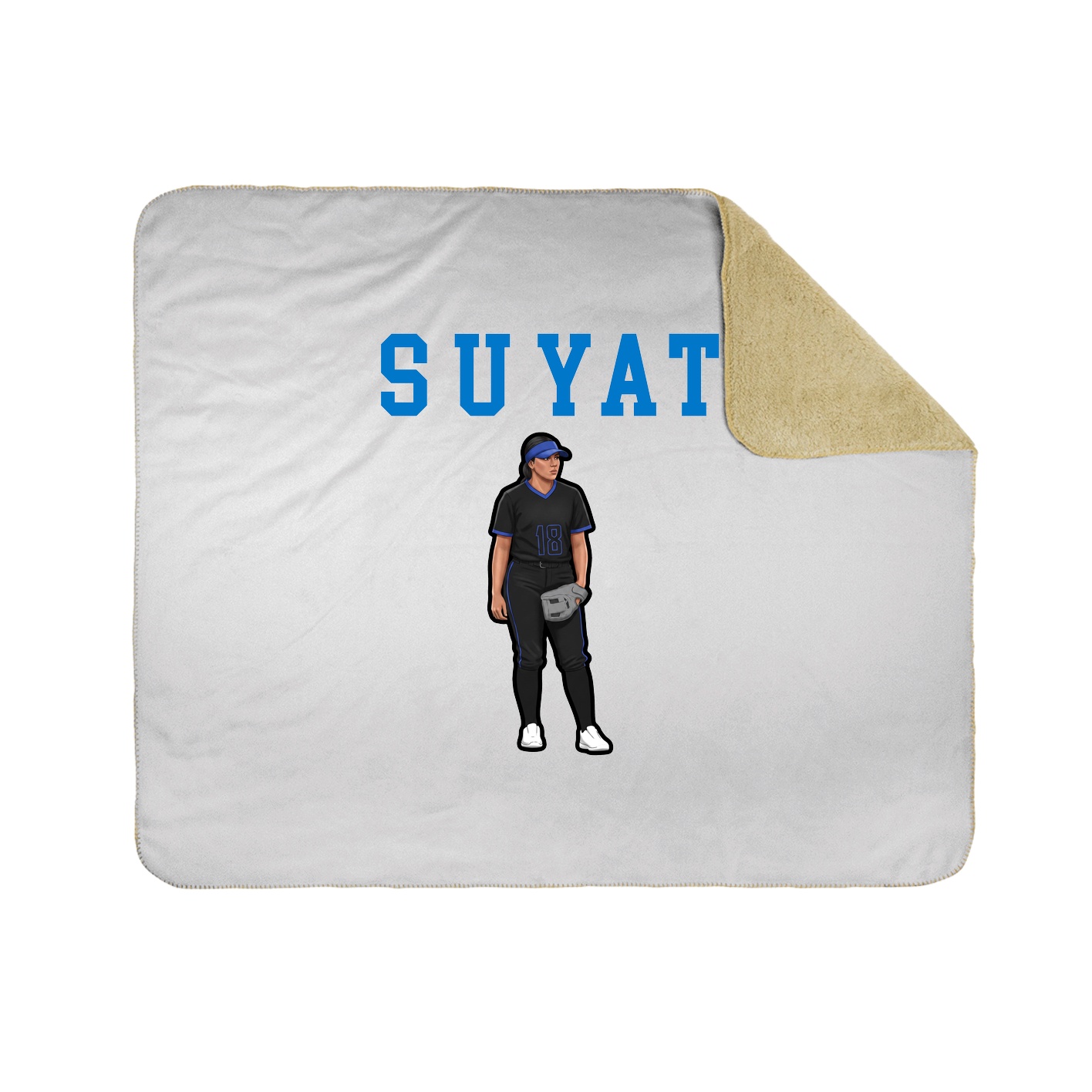 Throw Blanket — Shirsey in White