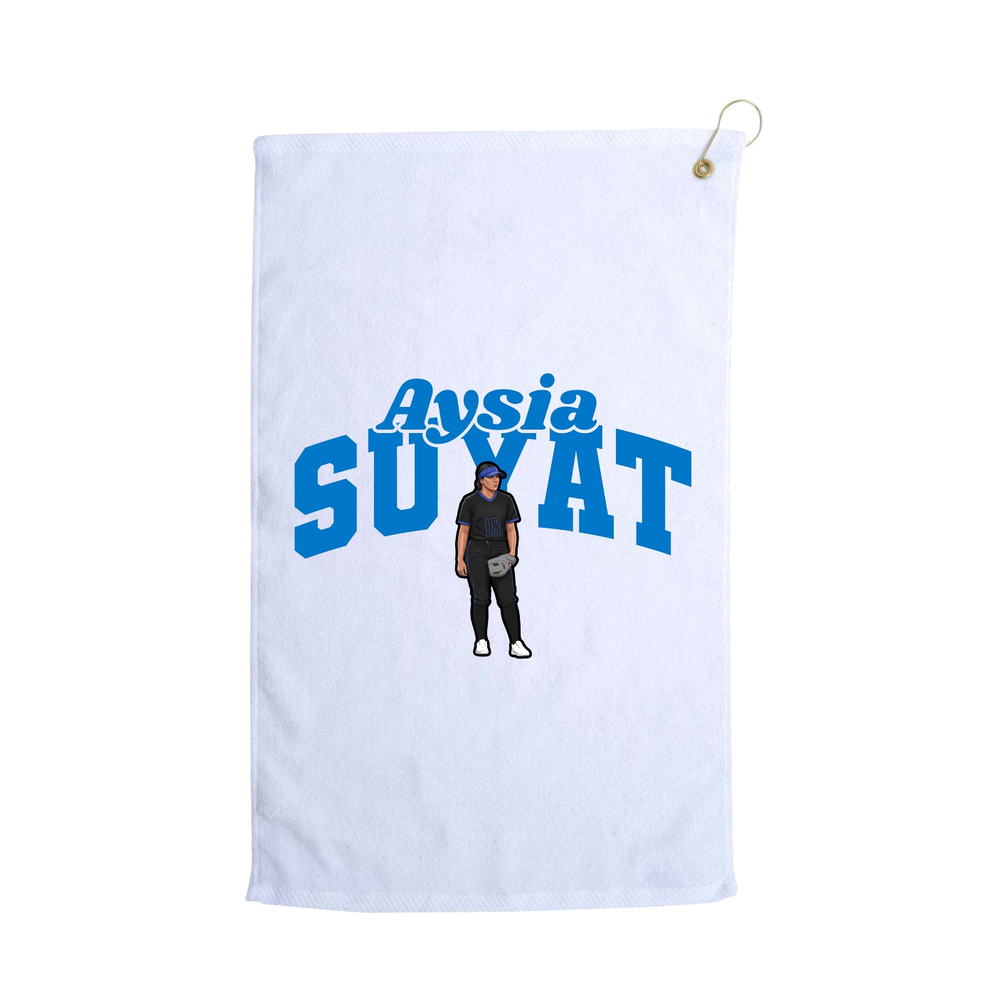 Golf Towel — Signature Arch in White