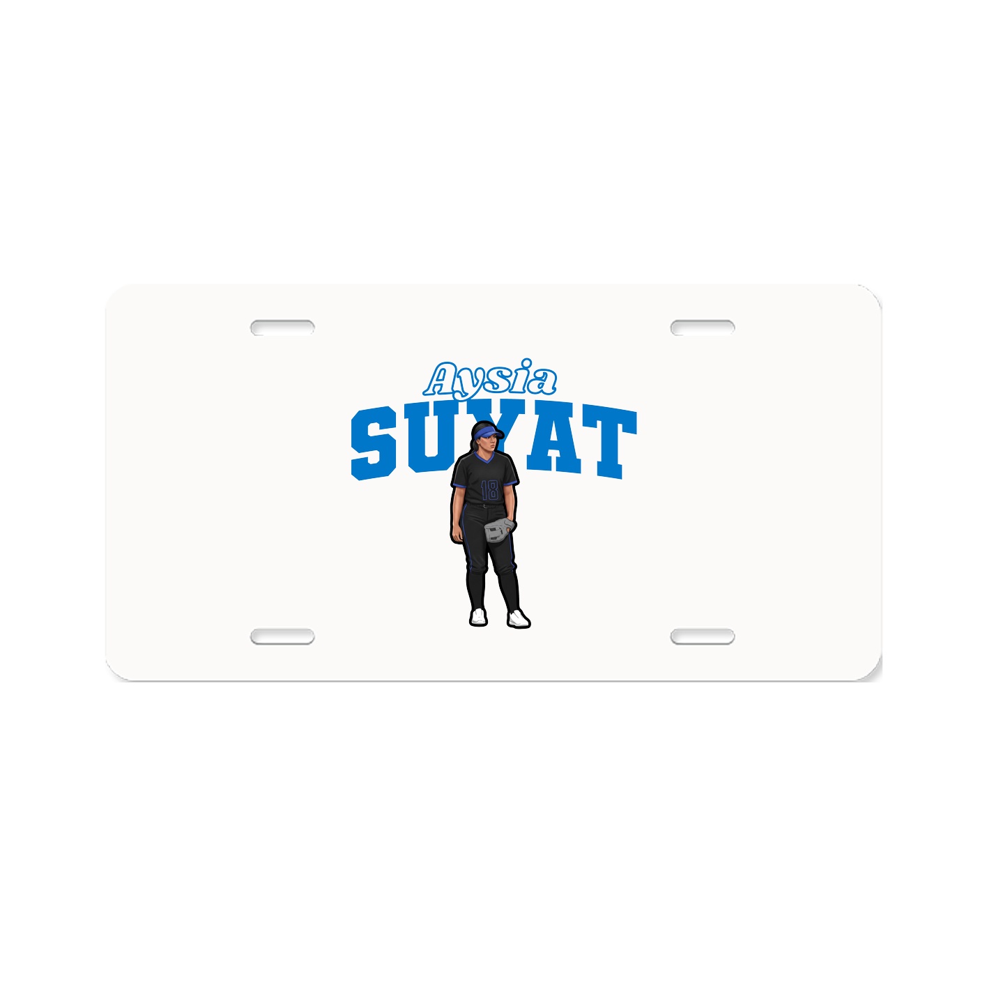 License Plate — Name Arch in Classic