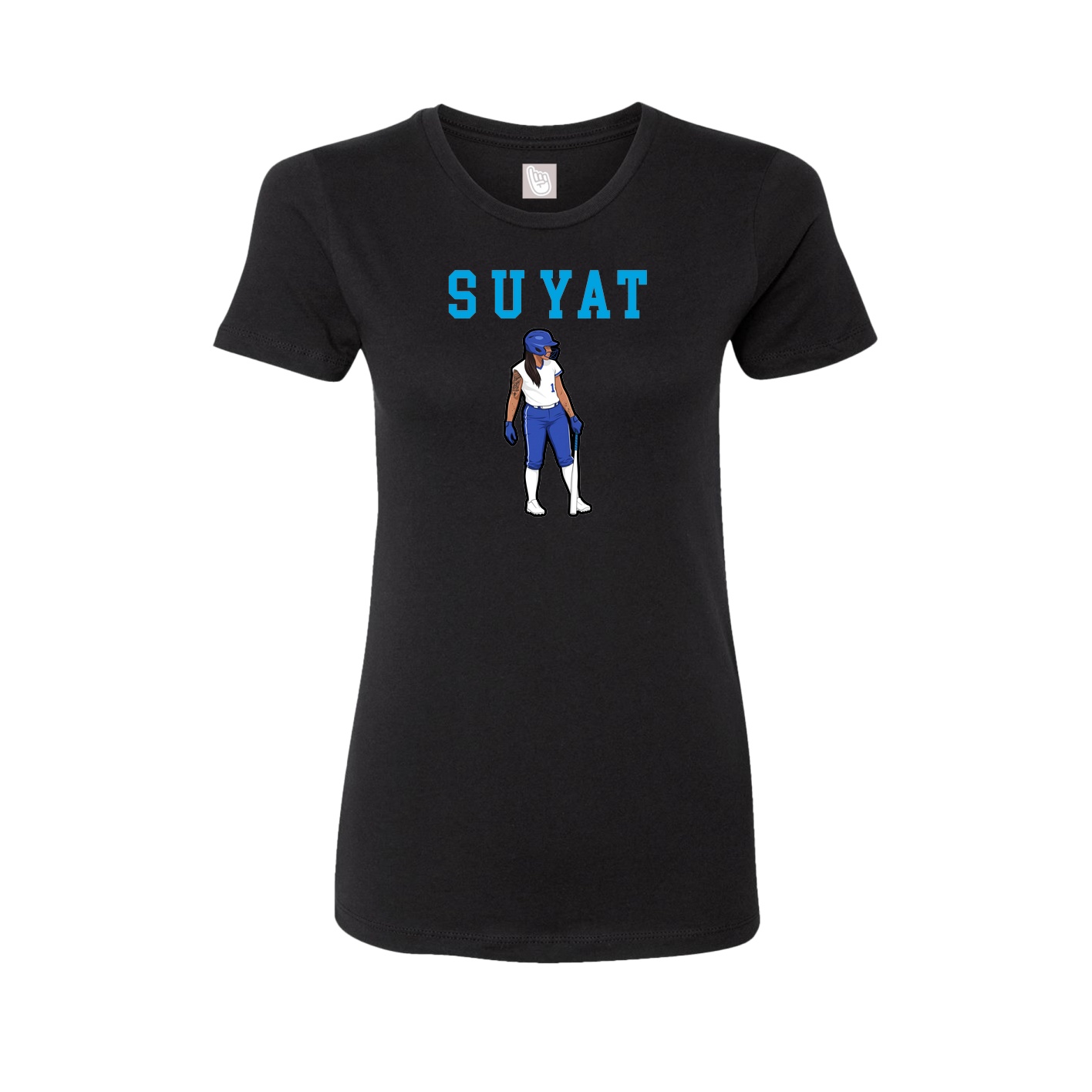 Fitted Women's Tee — Shirsey in Black