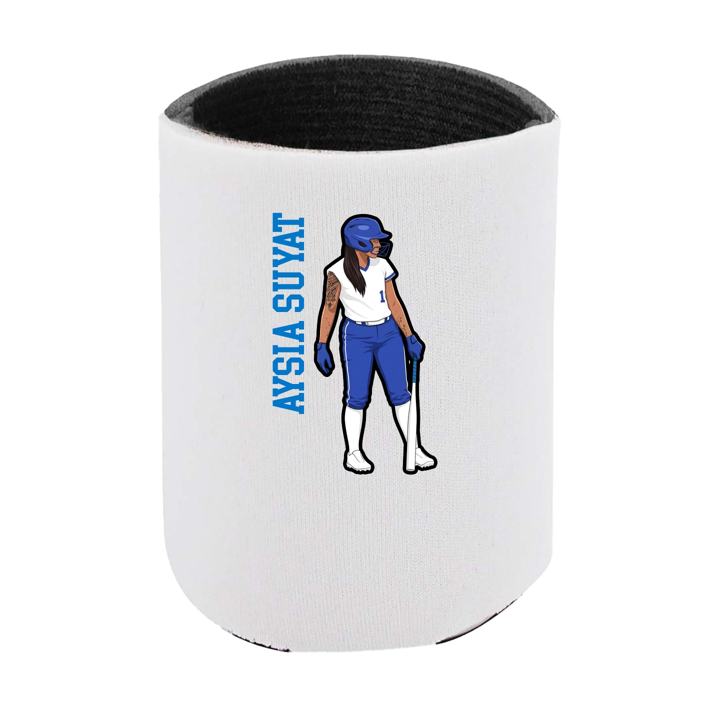 Can Holder — Name Vertical in White
