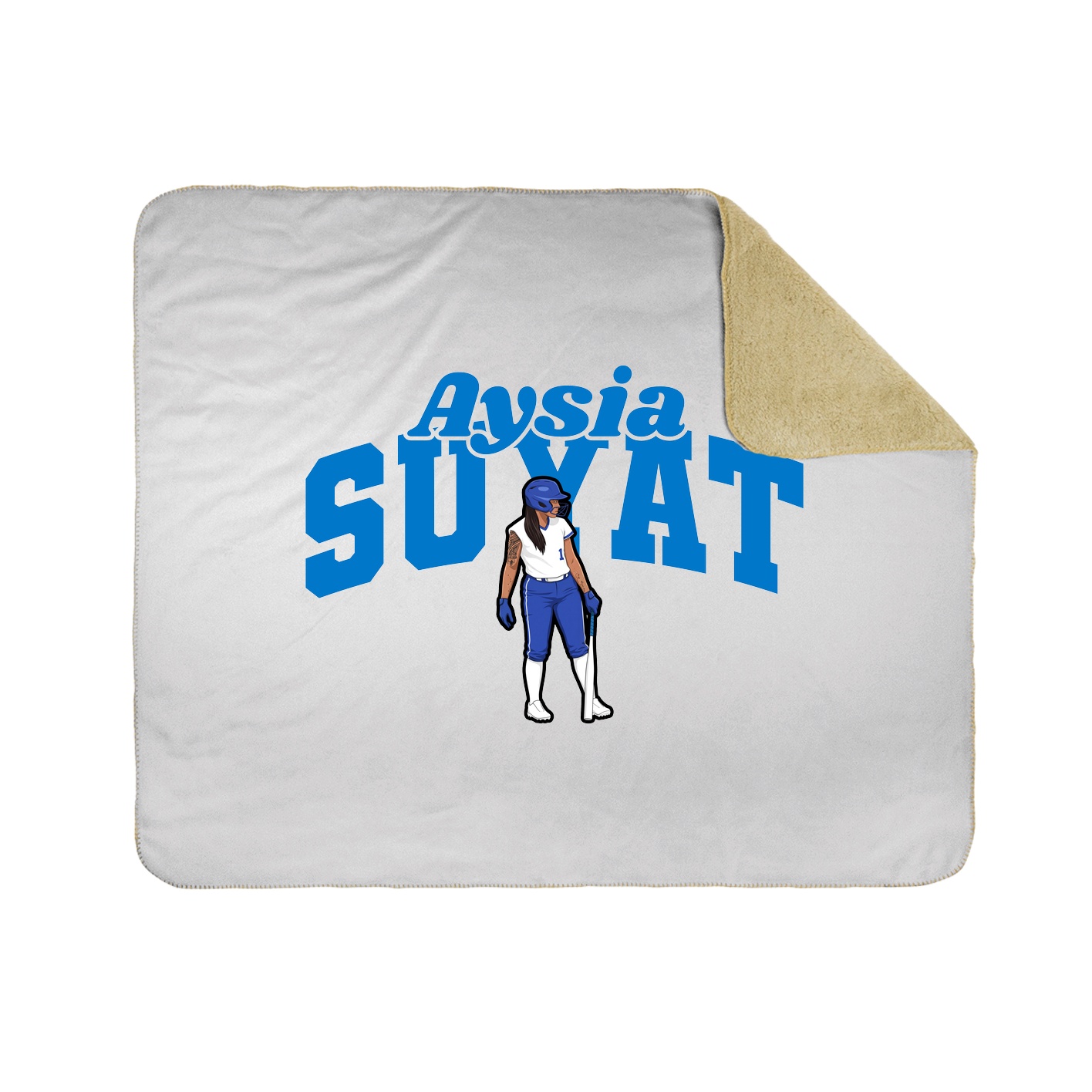 Throw Blanket — Signature Arch in White