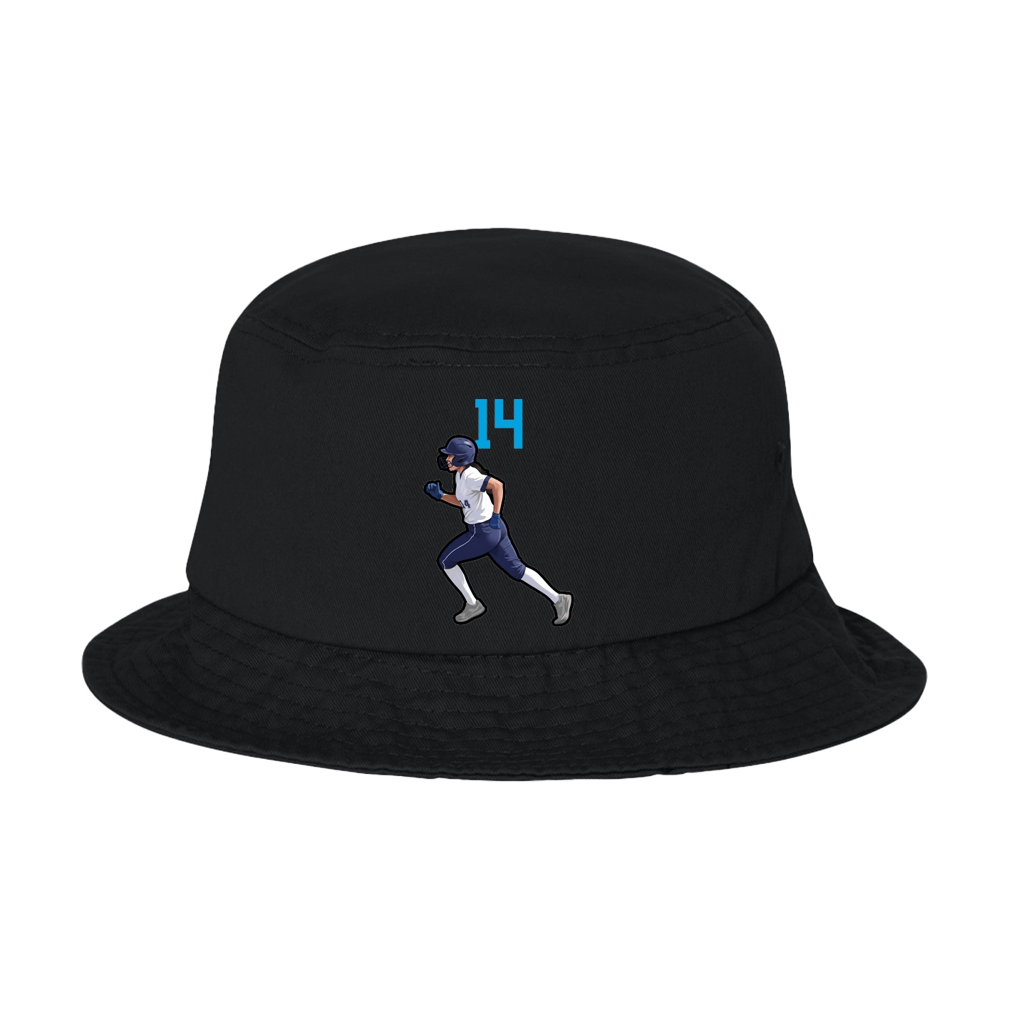 Bucket Cap — Number Top in Black