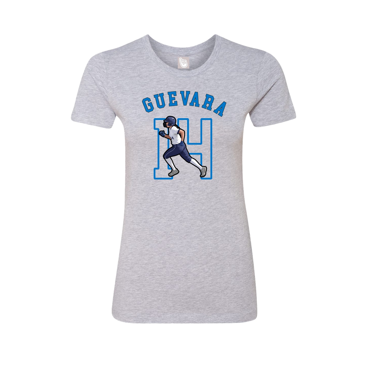 Fitted Women's Tee — Shirsey Arch in Grey