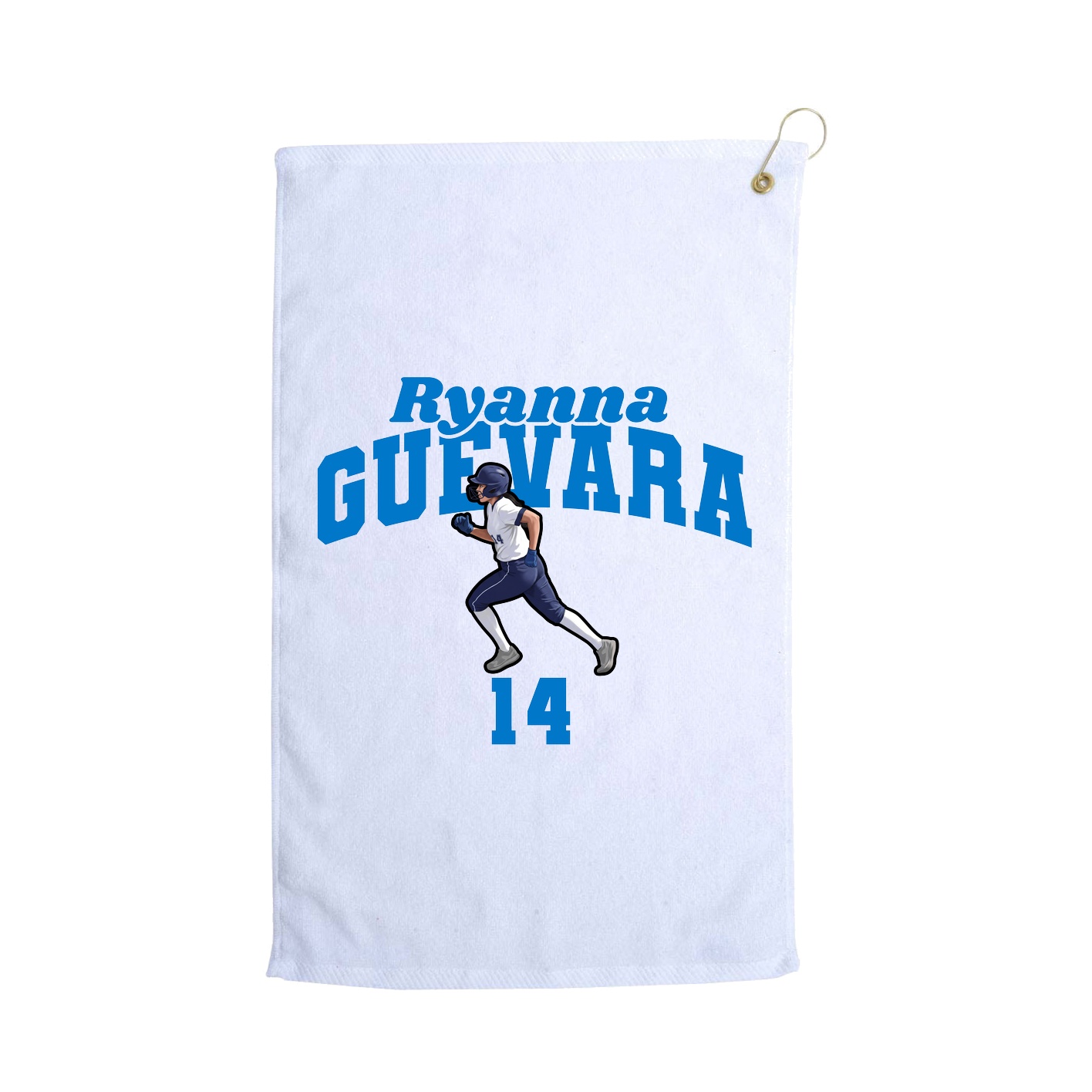 Golf Towel — Signature Arch in White