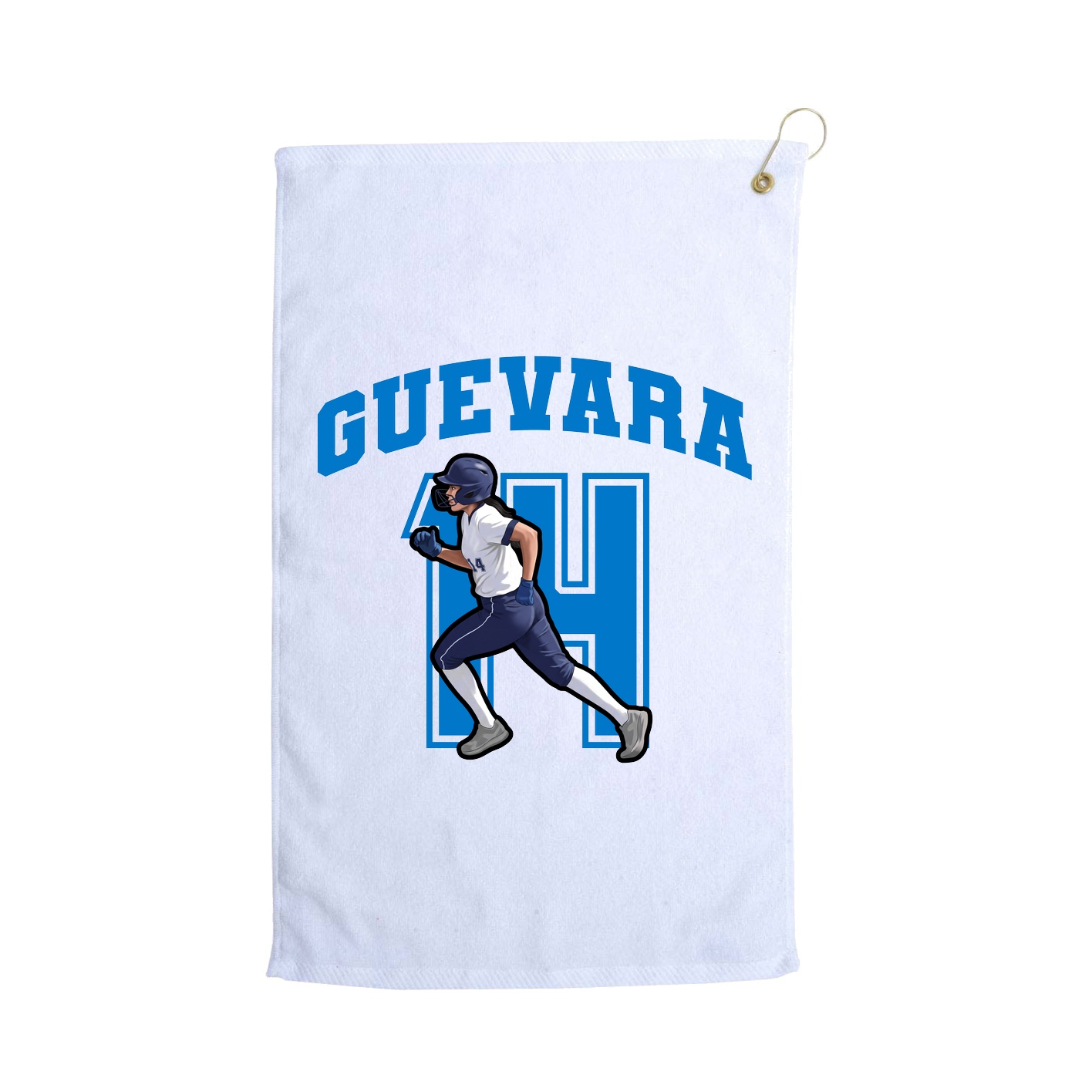 Golf Towel — Number in White