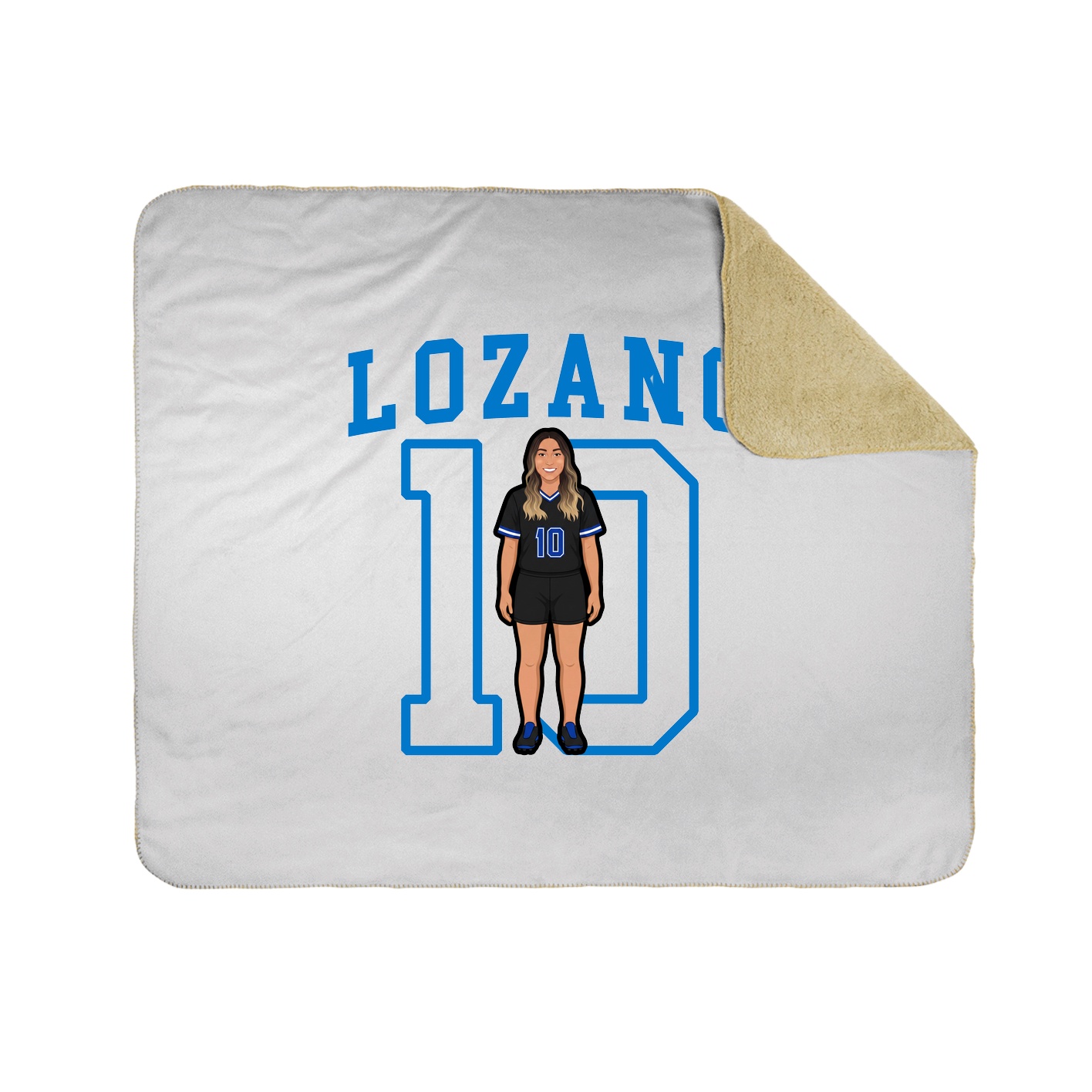 Throw Blanket — Shirsey in White