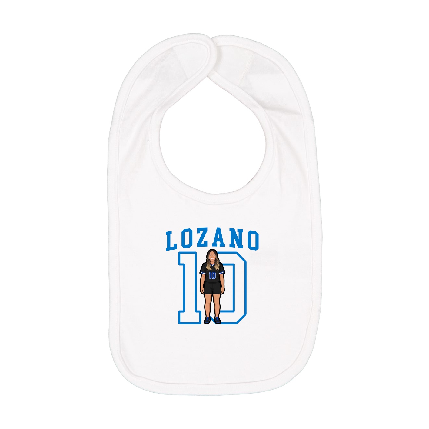 Infant Bib — Shirsey in White