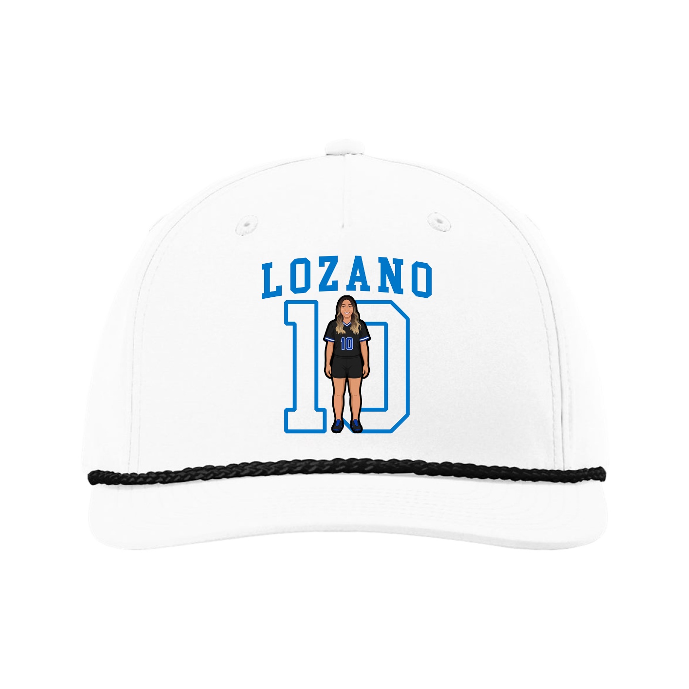 Five-Panel Classic Rope Cap — Shirsey in White