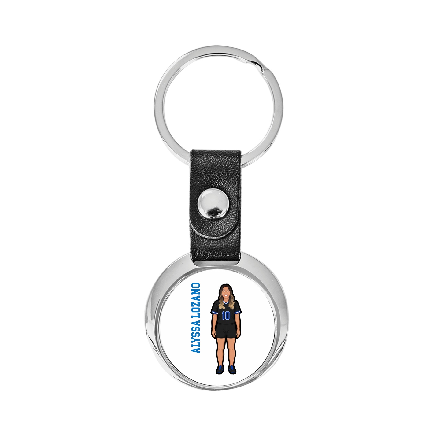 Key Chain — Name Vertical in Classic