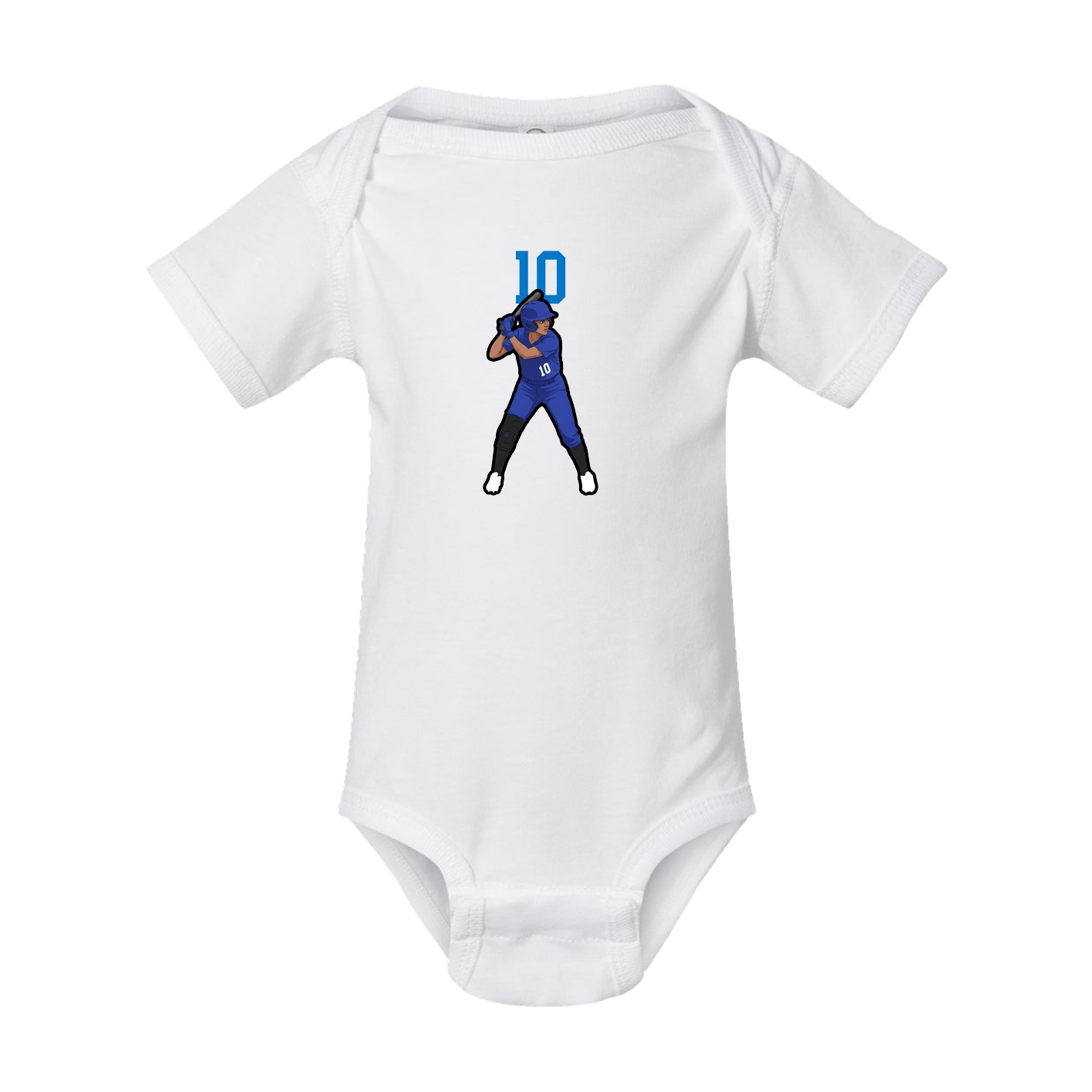 Baby Onesie — Number Top in White