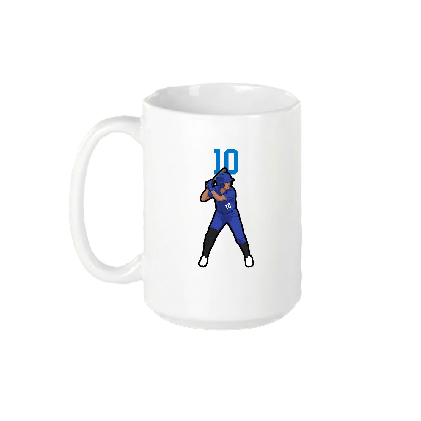 15oz Coffee Mug — Number Top in White