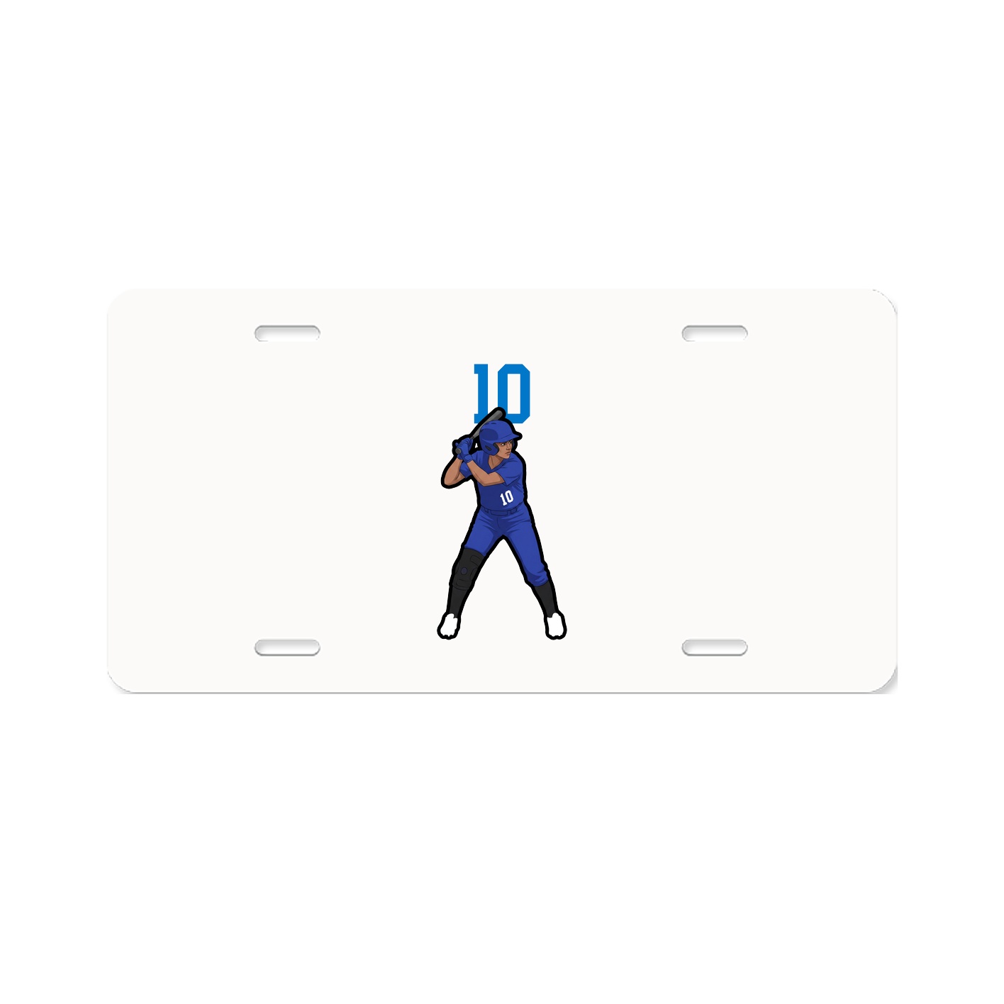 License Plate — Number Top in Classic