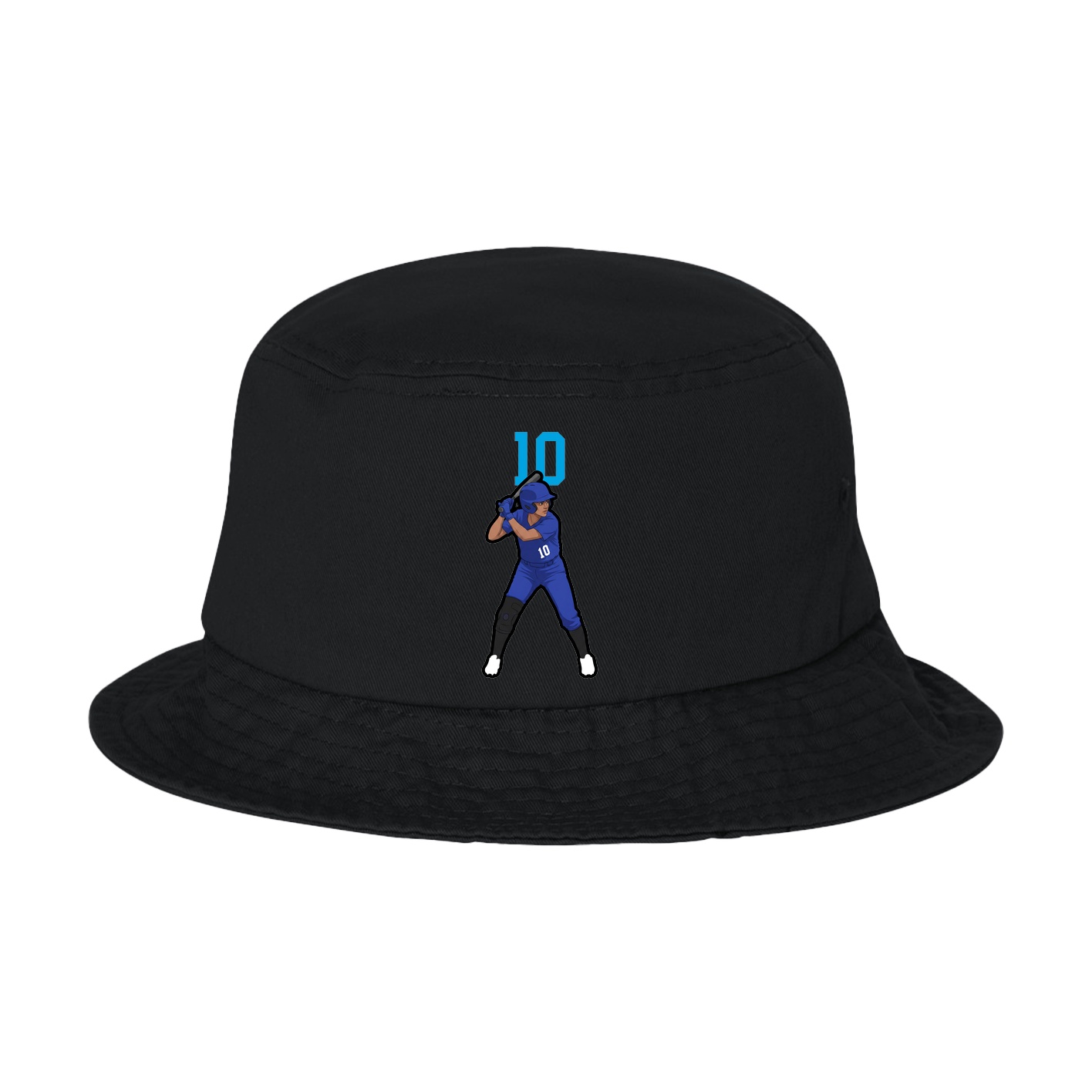 Bucket Cap — Number Top in Black