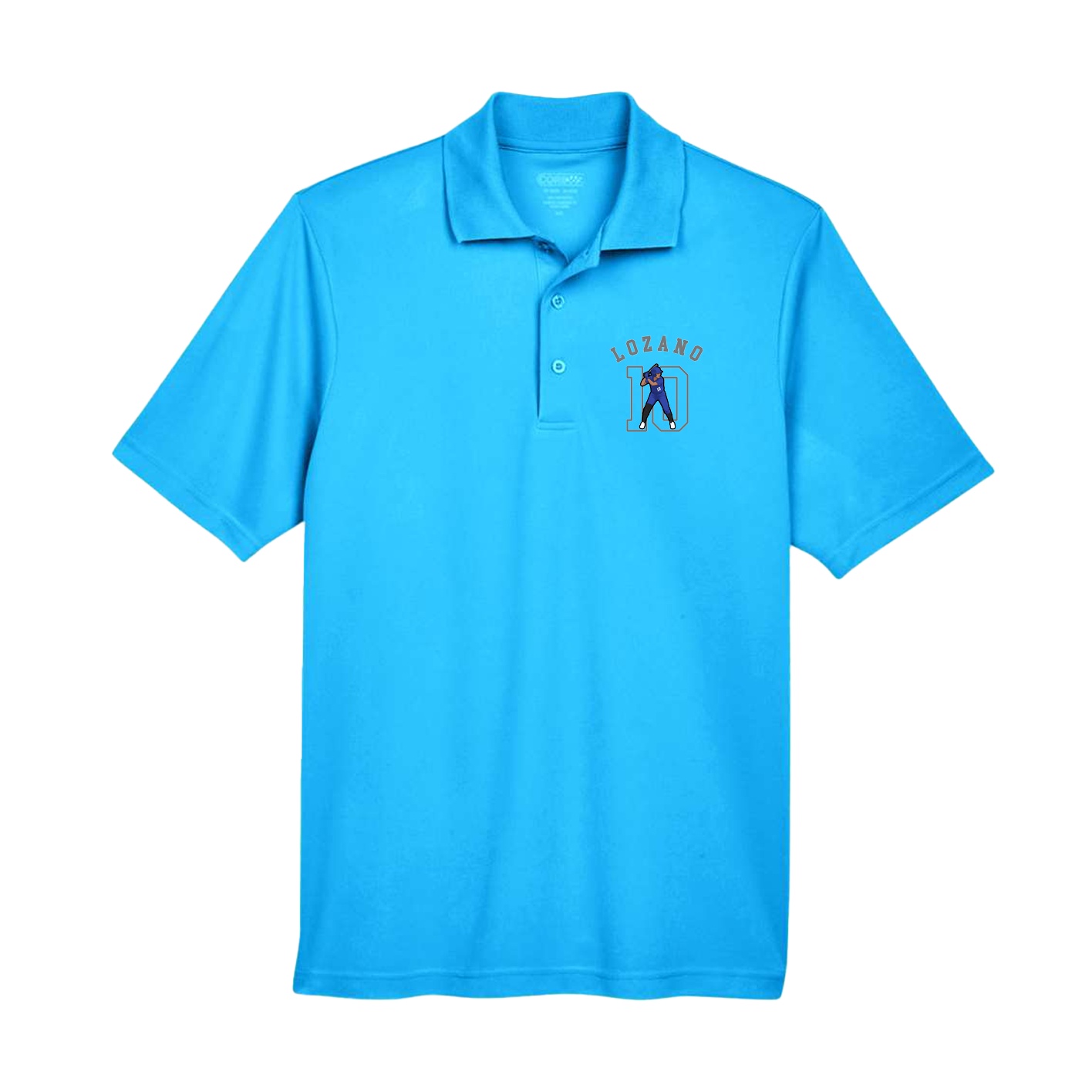 Performance Polo — Shirsey Arch in Light Blue