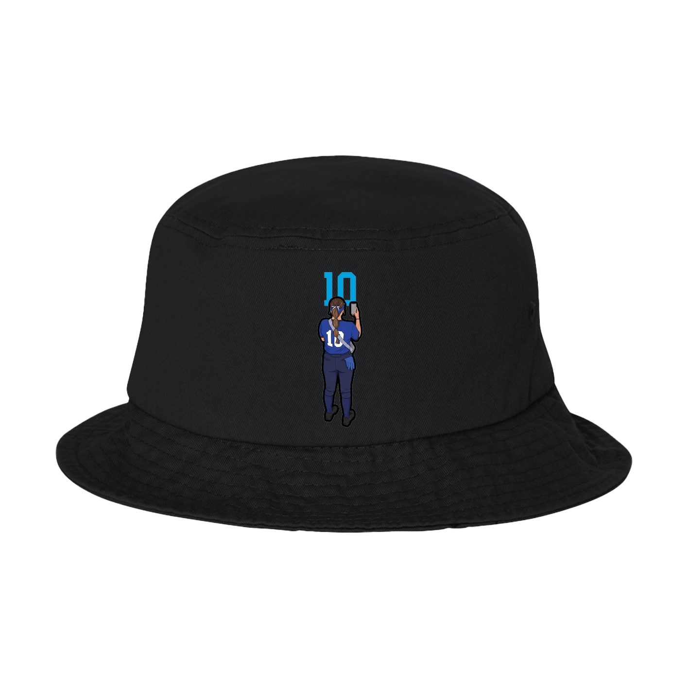 Bucket Cap — Number Top in Black