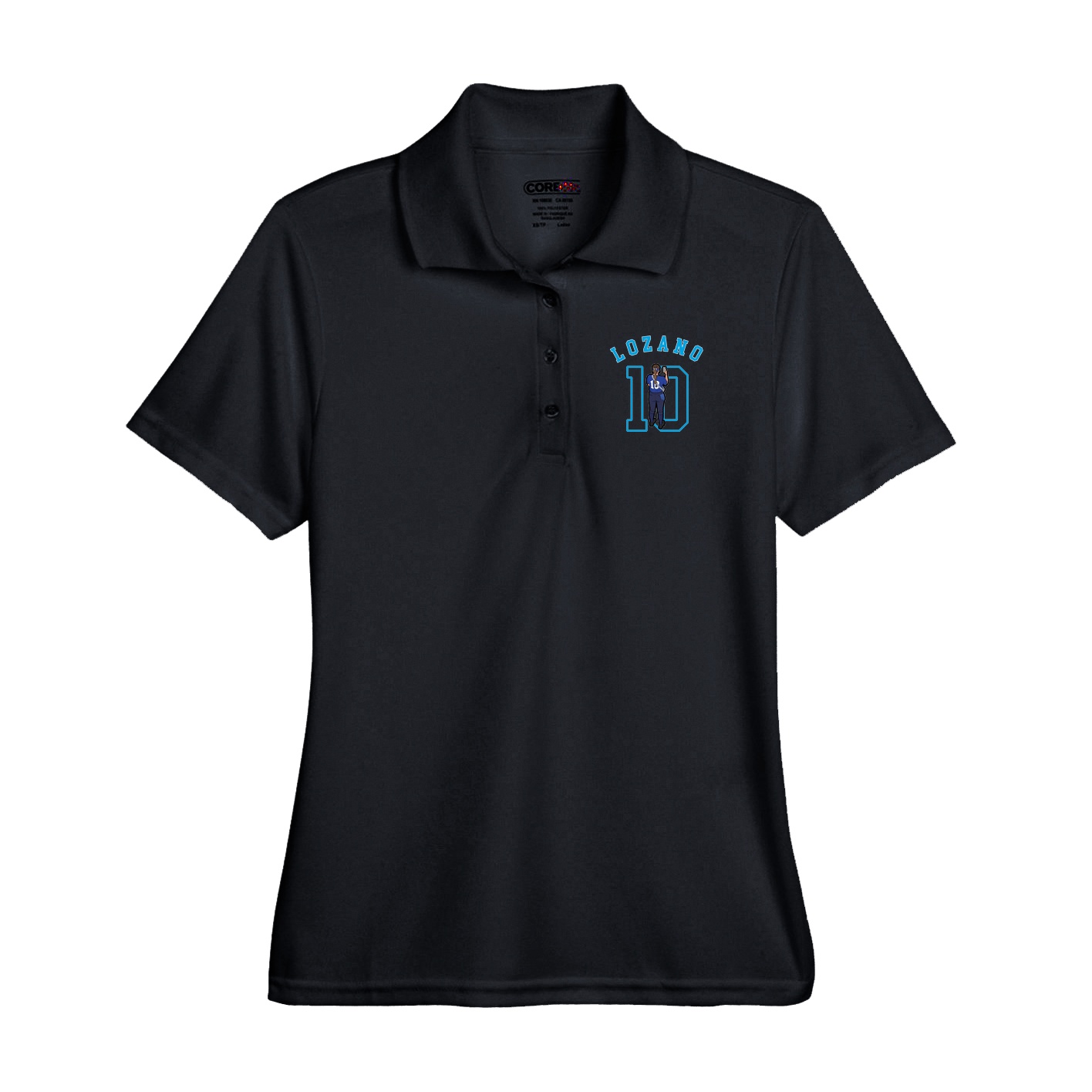 Performance Polo — Shirsey Arch in Black