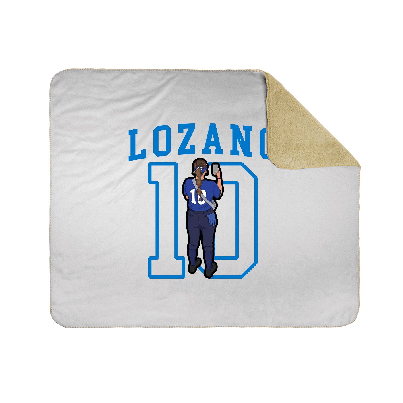 50x60 Sherpa Lined Throw Blanket