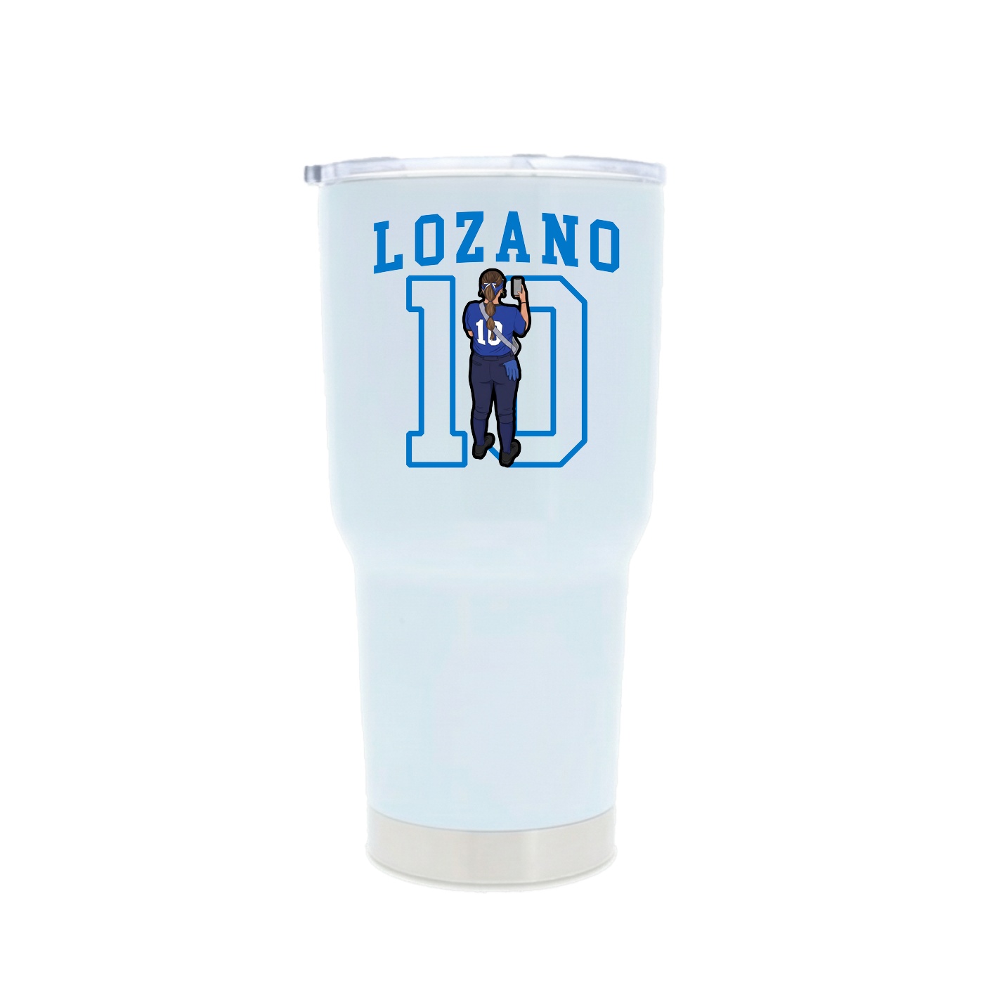 30oz Stainless Steel Tumbler — Shirsey in White