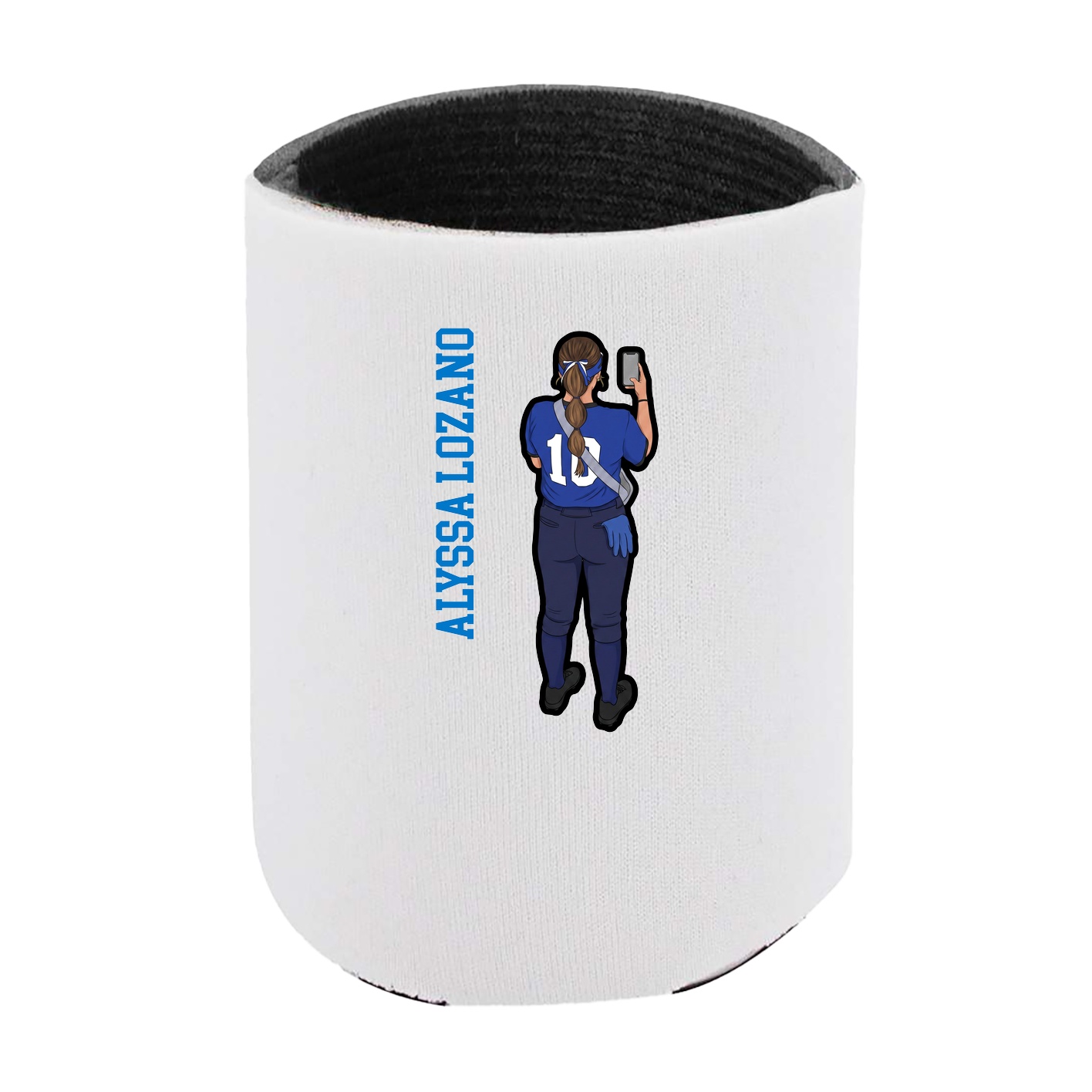 Can Holder — Name Vertical in White