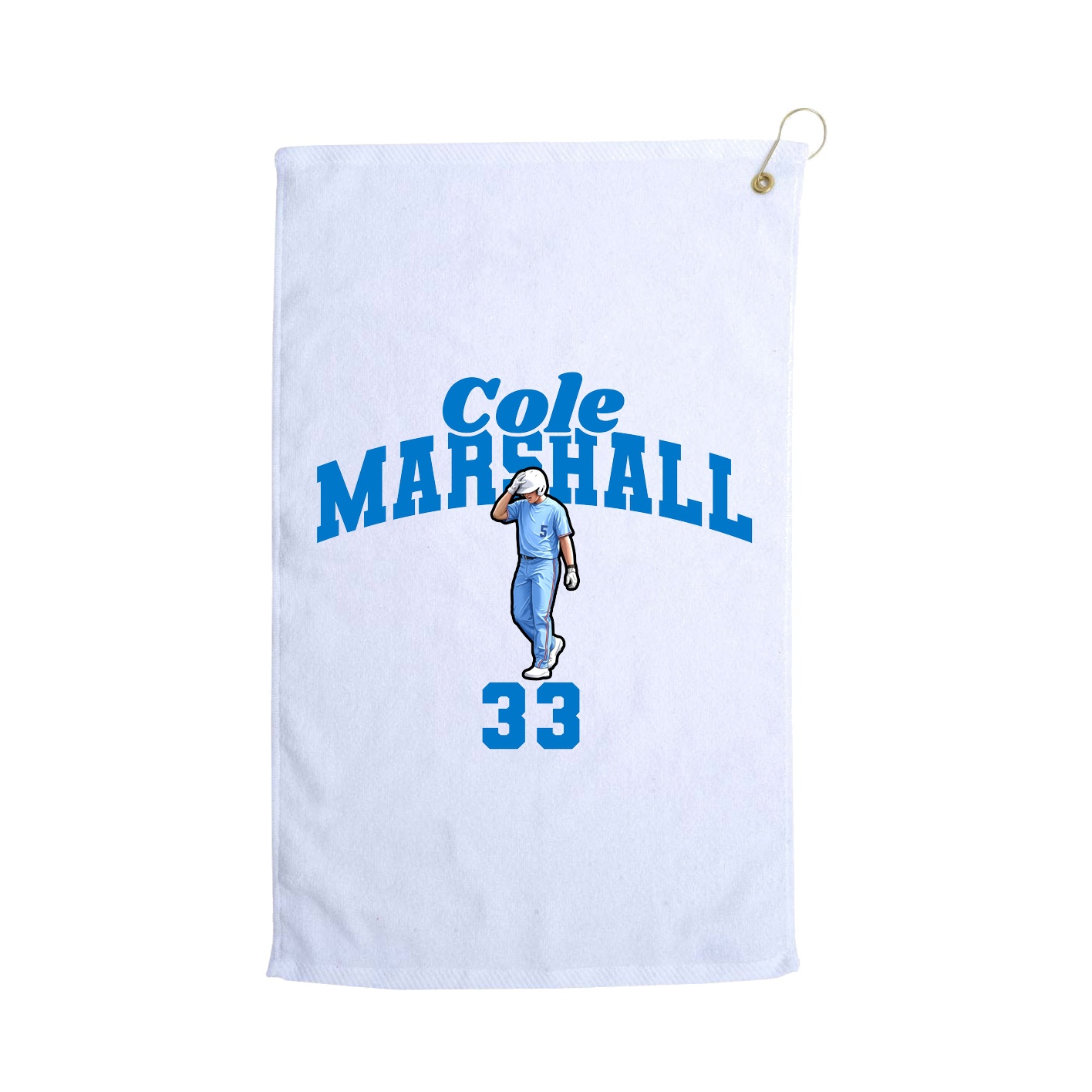 Golf Towel — Signature Arch in White