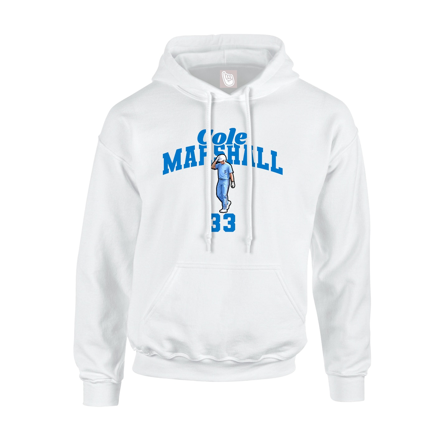 Hoodie — Signature Arch in White