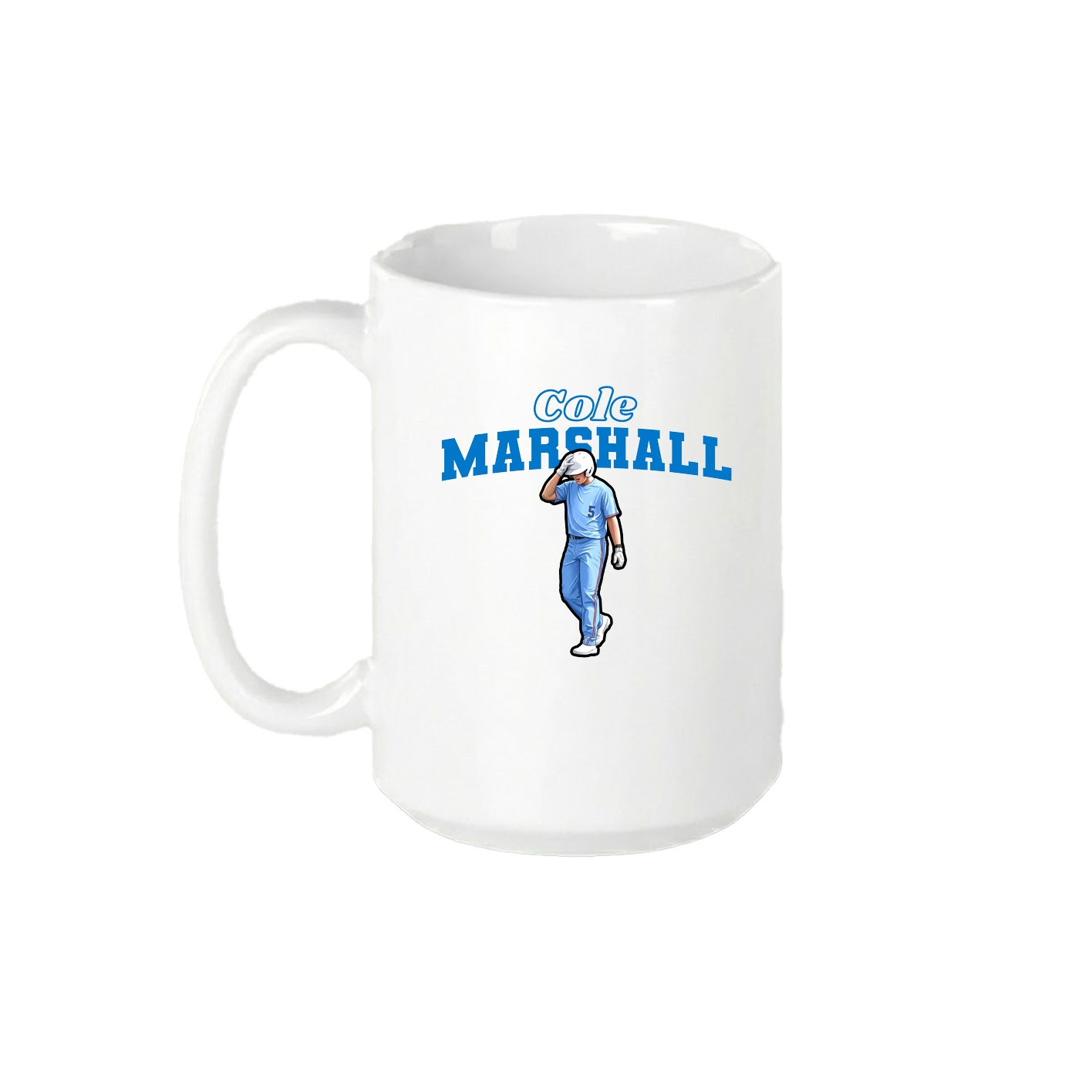15oz Coffee Mug — Name Arch in White
