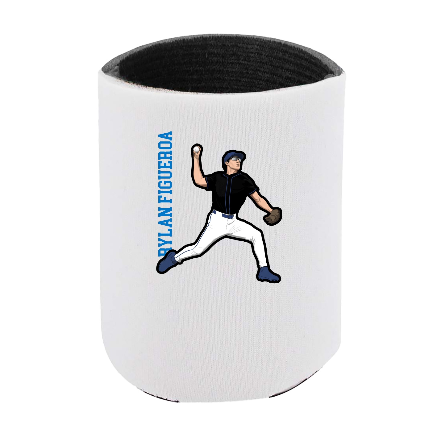 Can Holder — Name Vertical in White