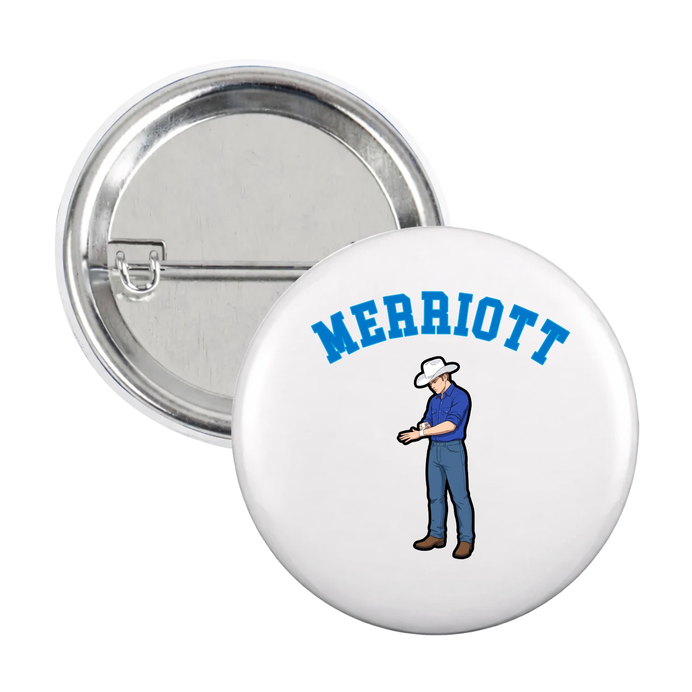Game Day Button — Shirsey Arch in White