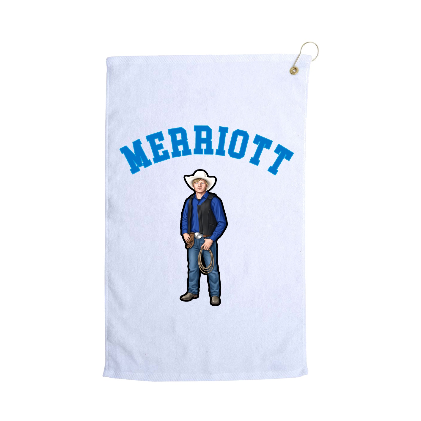 Golf Towel — Shirsey Arch in White