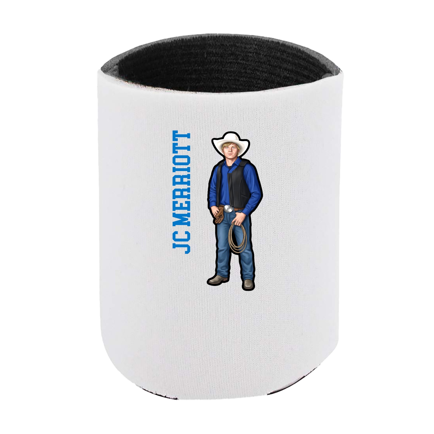 Can Holder — Name Vertical in White
