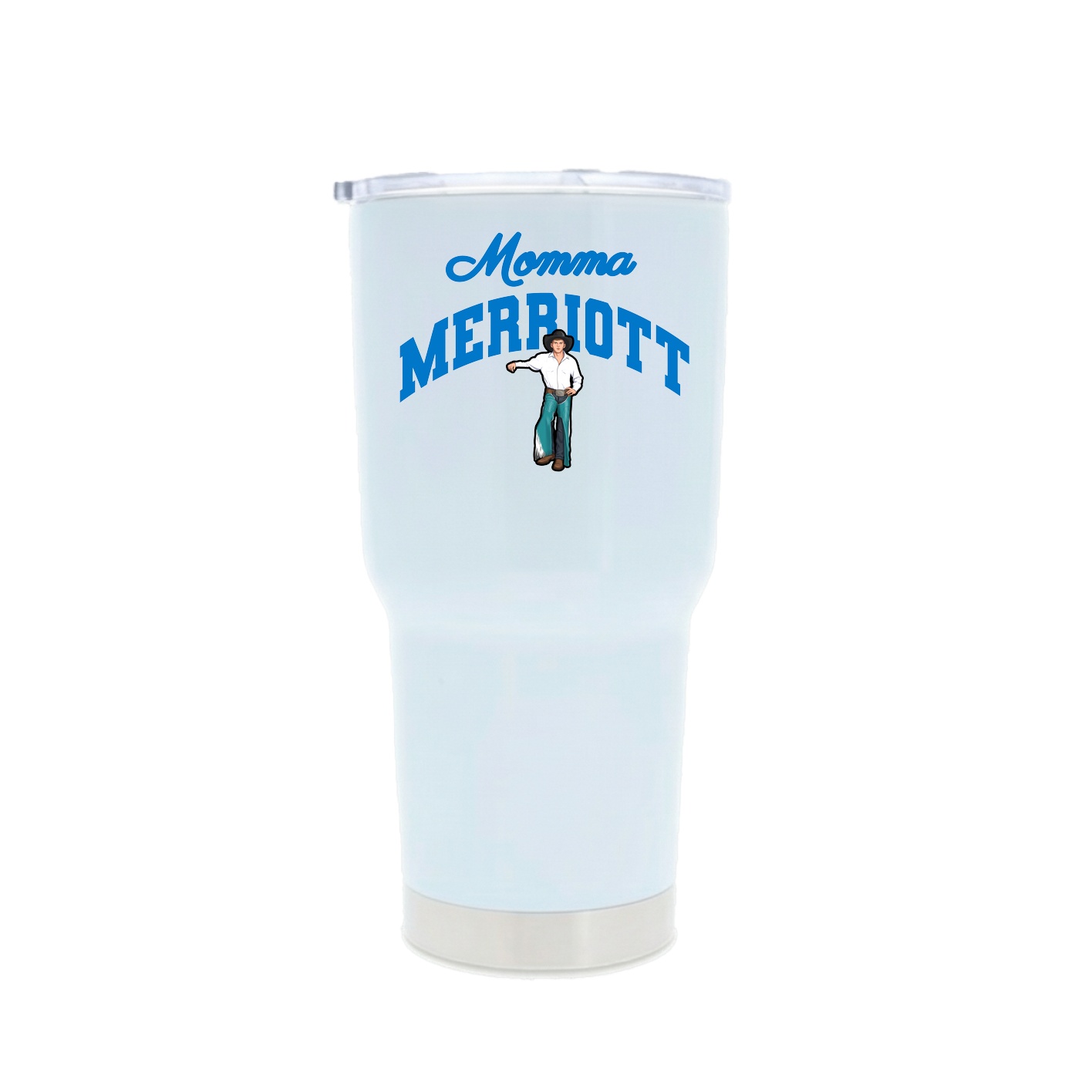 30oz Stainless Steel Tumbler — Mothers Day Arch in White