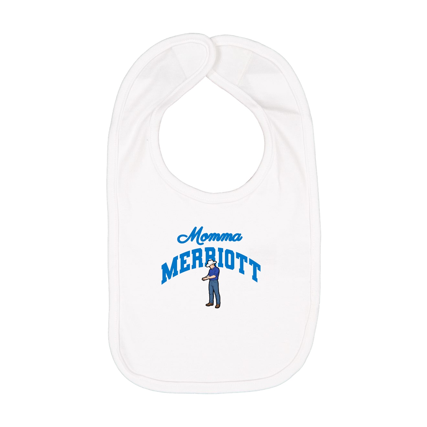 Infant Bib — Mothers Day Arch in White