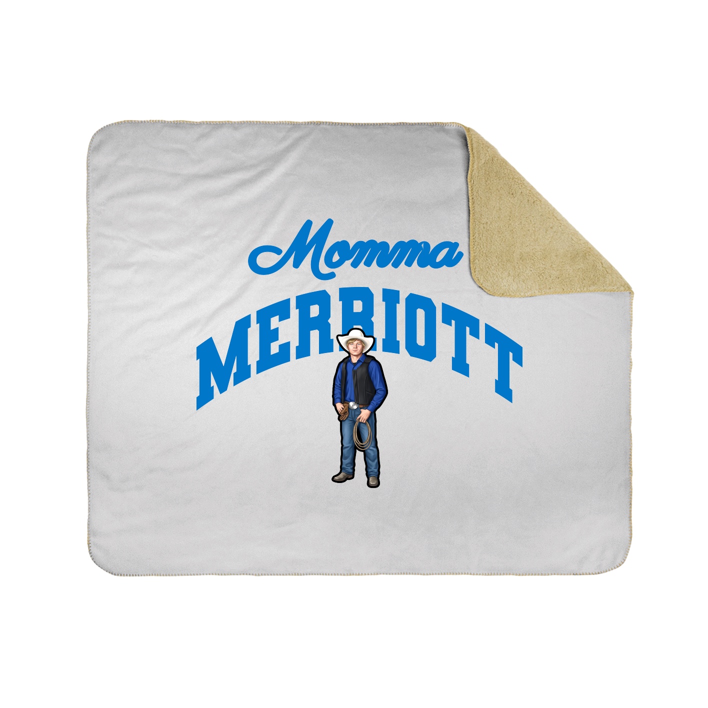 Throw Blanket — Mothers Day Arch in White