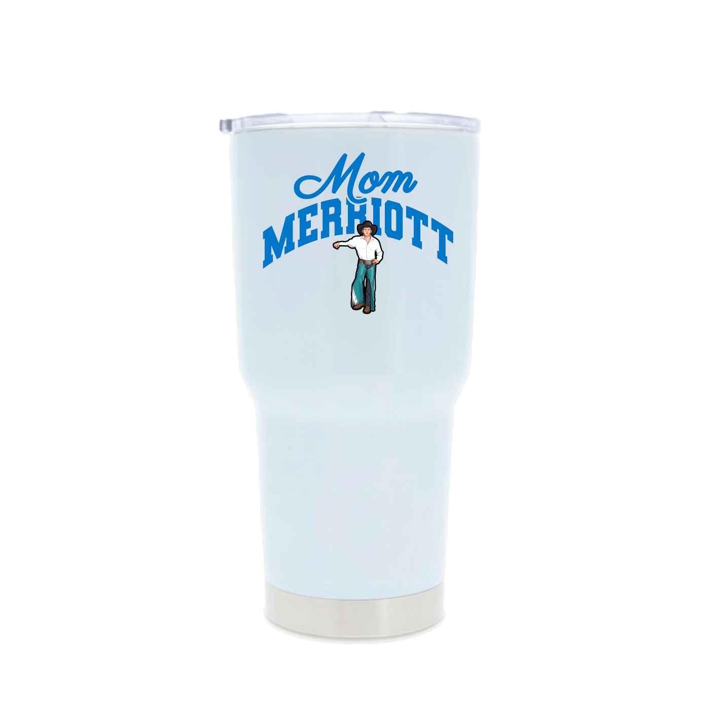 30oz Stainless Steel Tumbler — Mothers Day Arch in White