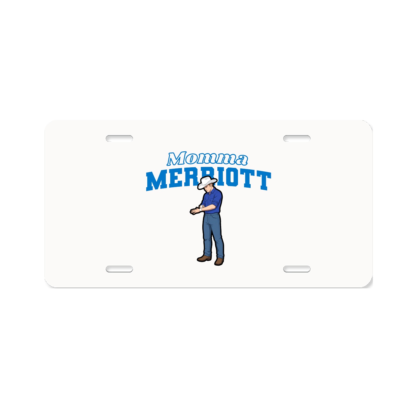 License Plate — Mothers Day Block in Classic