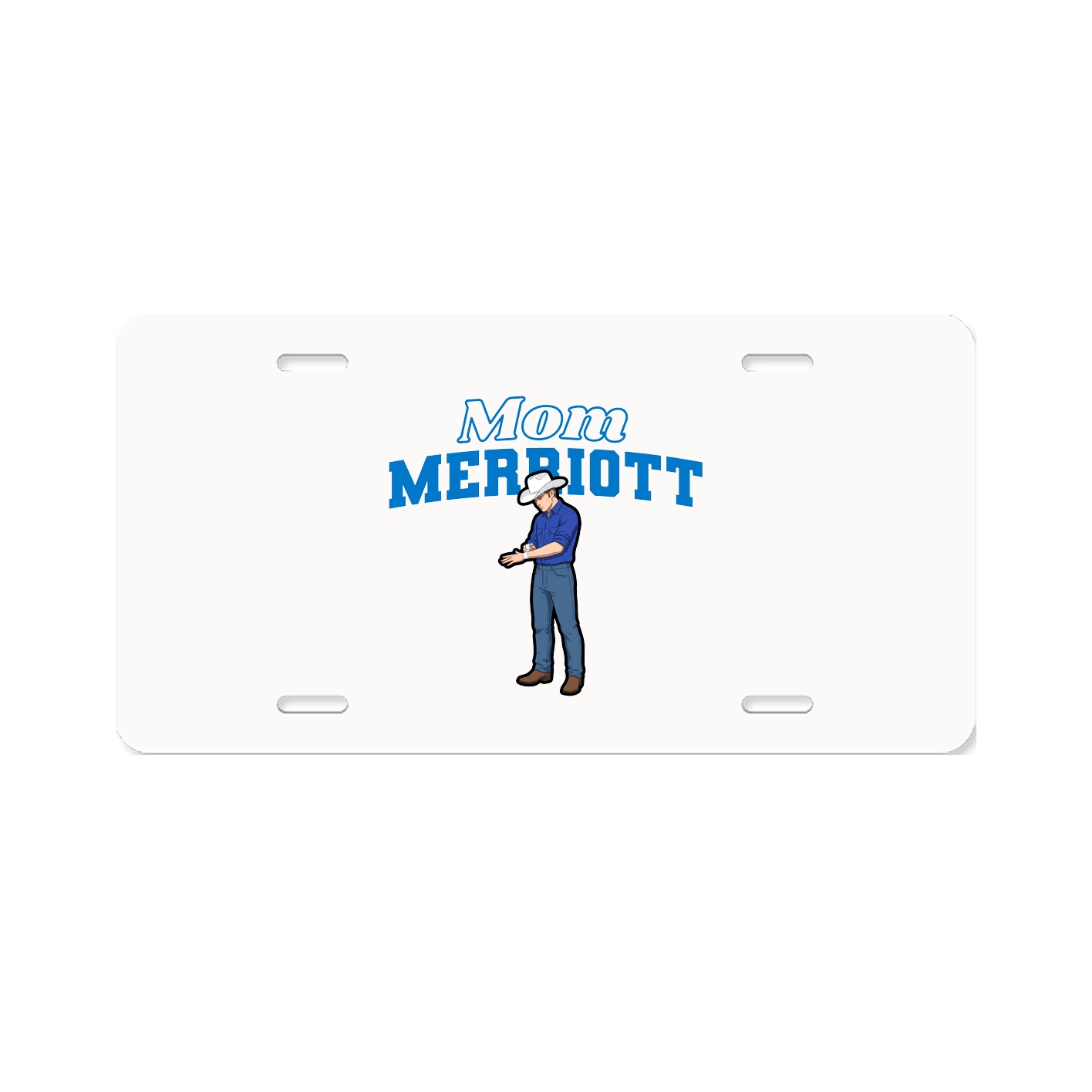 License Plate — Mothers Day Block in Classic