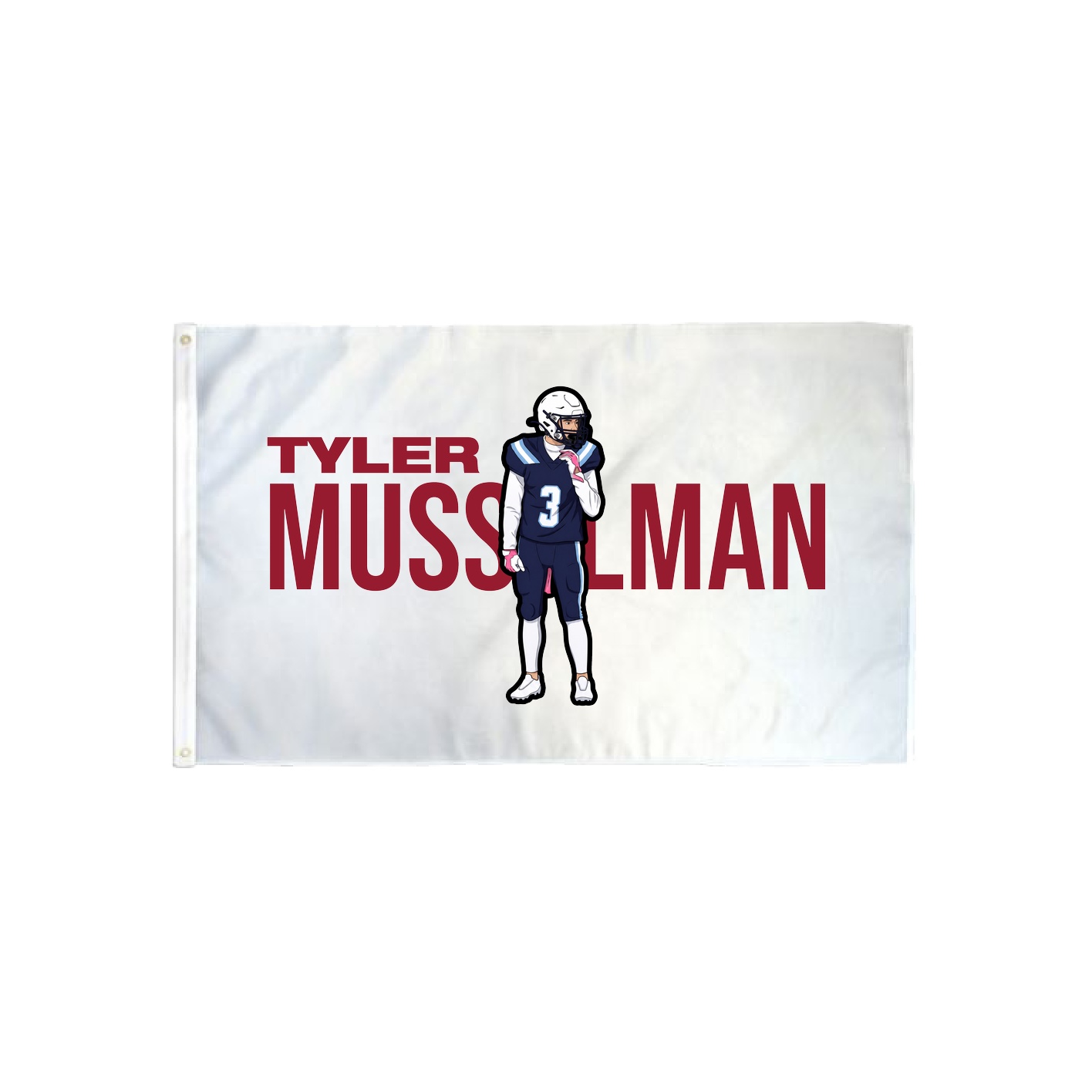 3x5 Flag — Player Name in Classic