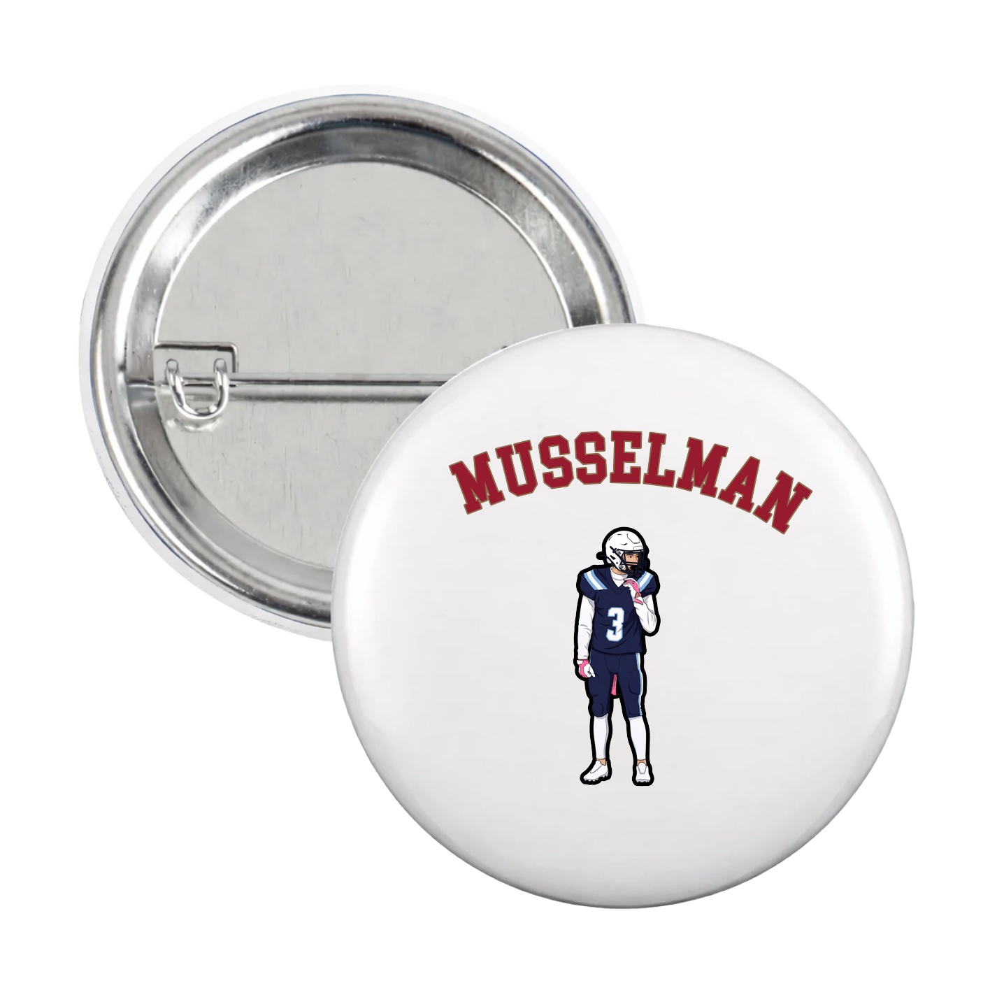 Game Day Button — Shirsey Arch in White