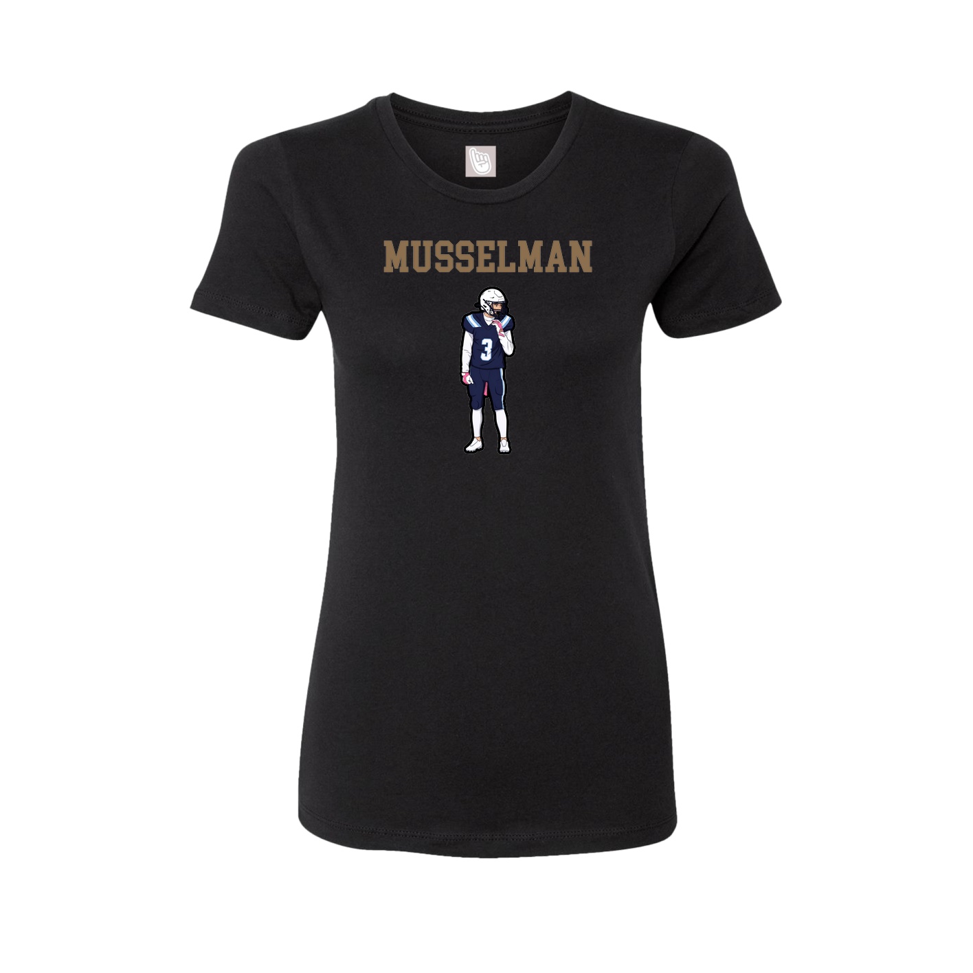 Fitted Women's Tee — Shirsey in Black