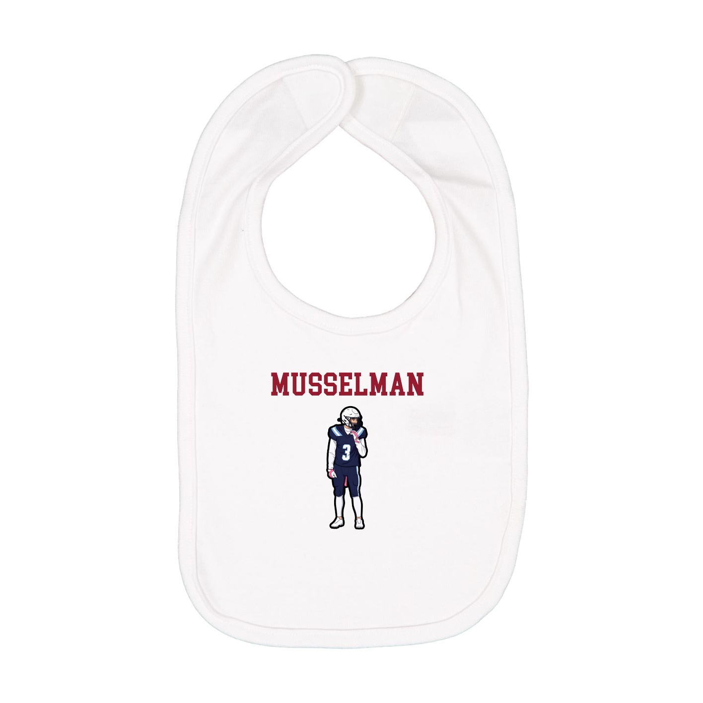Infant Bib — Shirsey in White