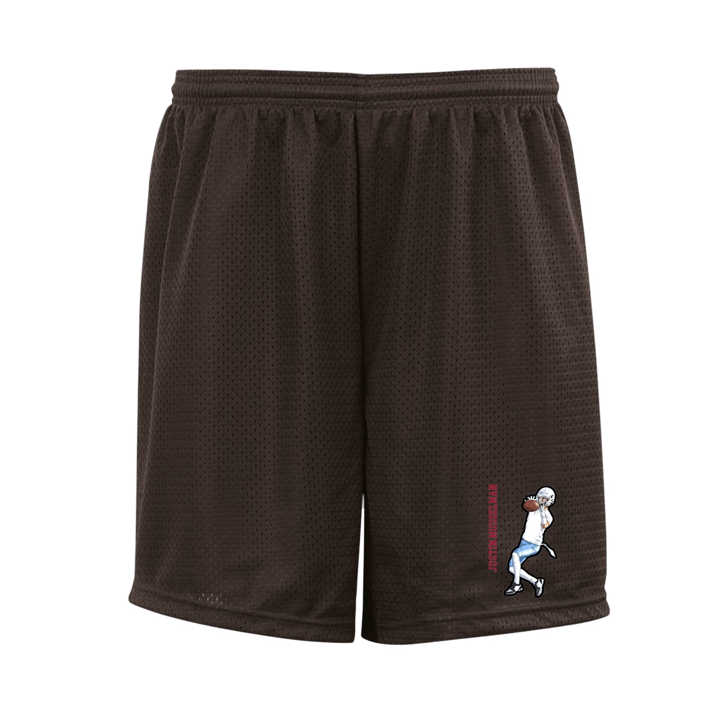 Shorts — Name Vertical in Brown
