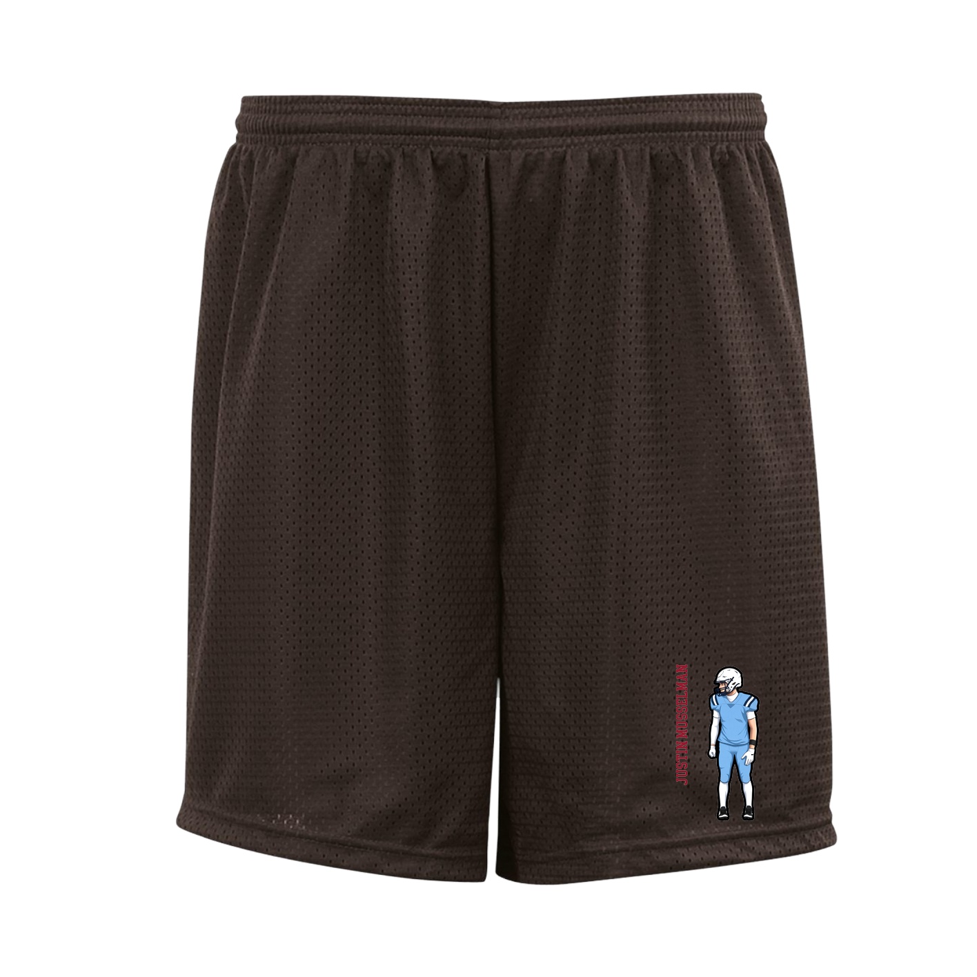Shorts — Name Vertical in Brown